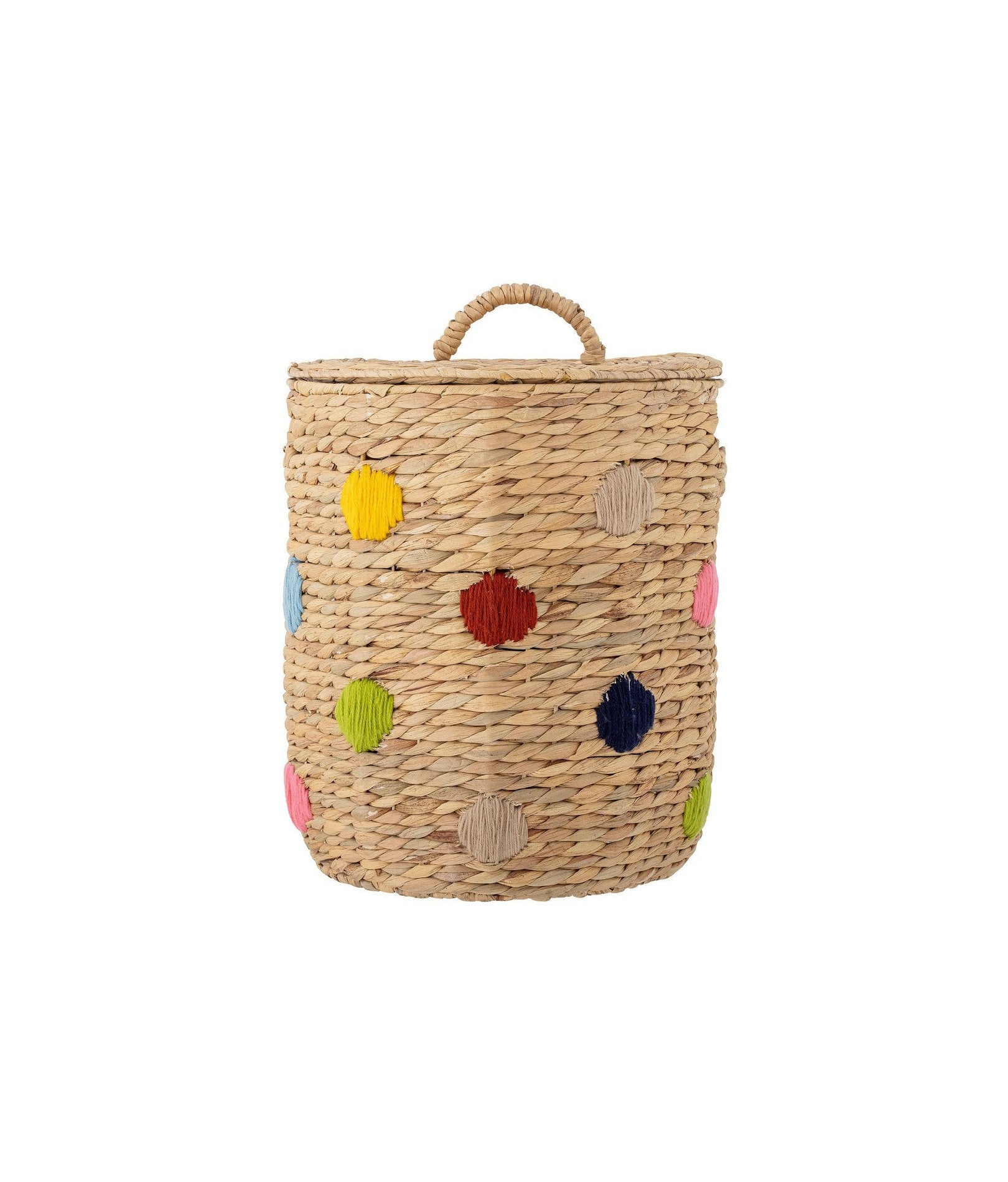 Bloomingville Mini Jooha Basket com tampa, natureza, hacinto de água