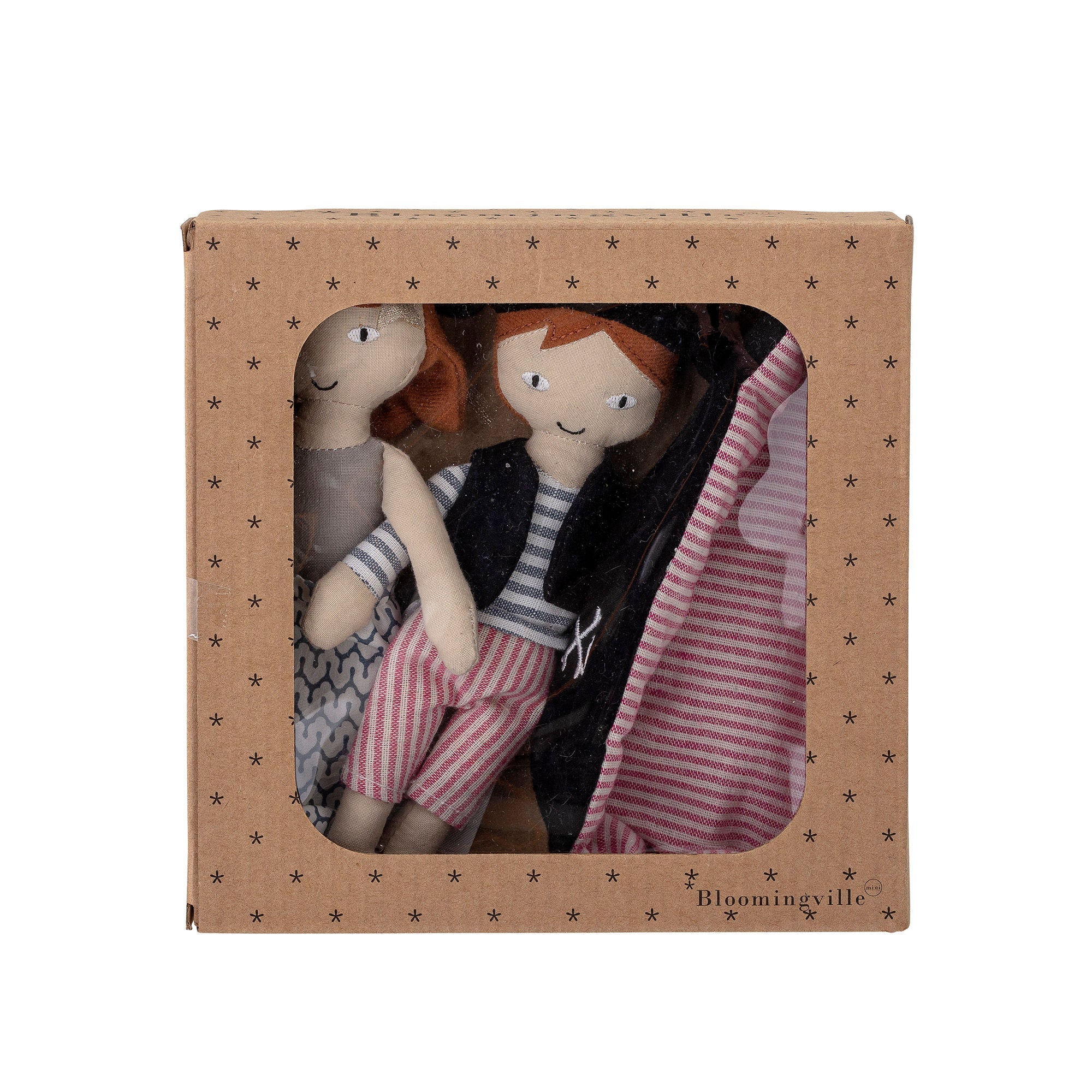 [product_category]-Bloomingville MINI Kate & Jonah Doll, Blue, Cotton-Bloomingville MINI-5711173262311-82050602-BLO-5