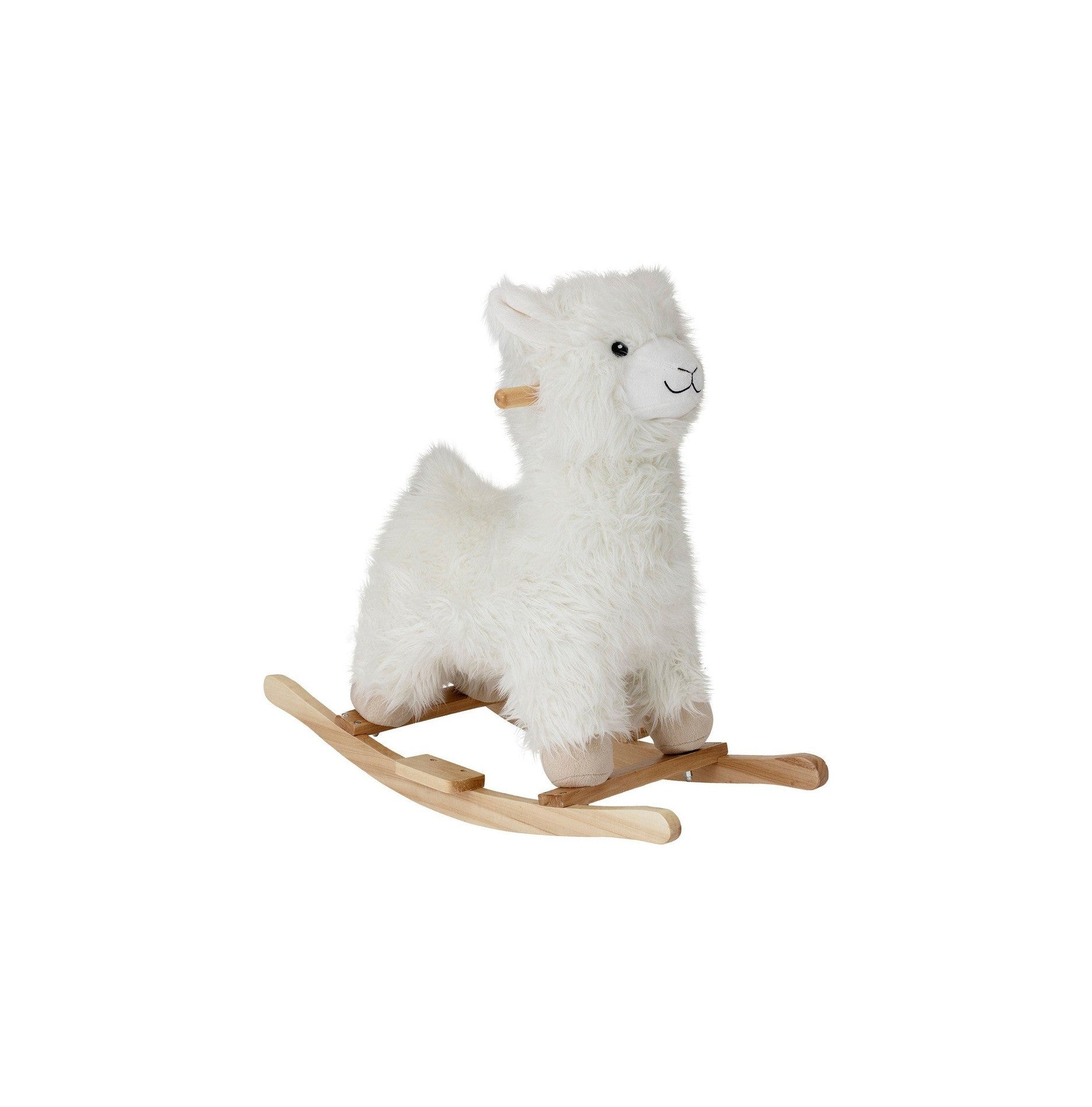 Bloomingville MINI Kinto Rocking Toy, Lama, White, Polyester