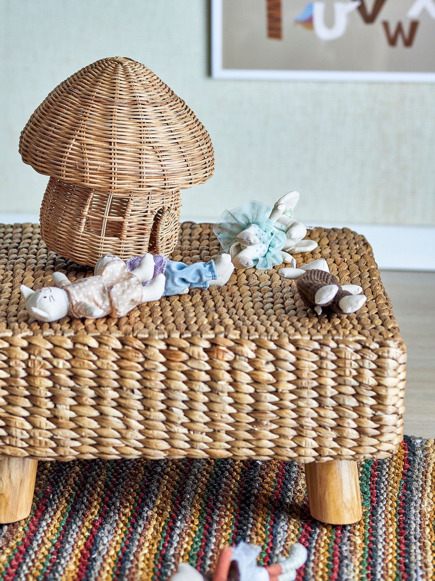 [product_category]-Bloomingville MINI Mojo Stool, Nature, Water Hyacinth-Bloomingville MINI-5711173292905-82054792-BLO-6