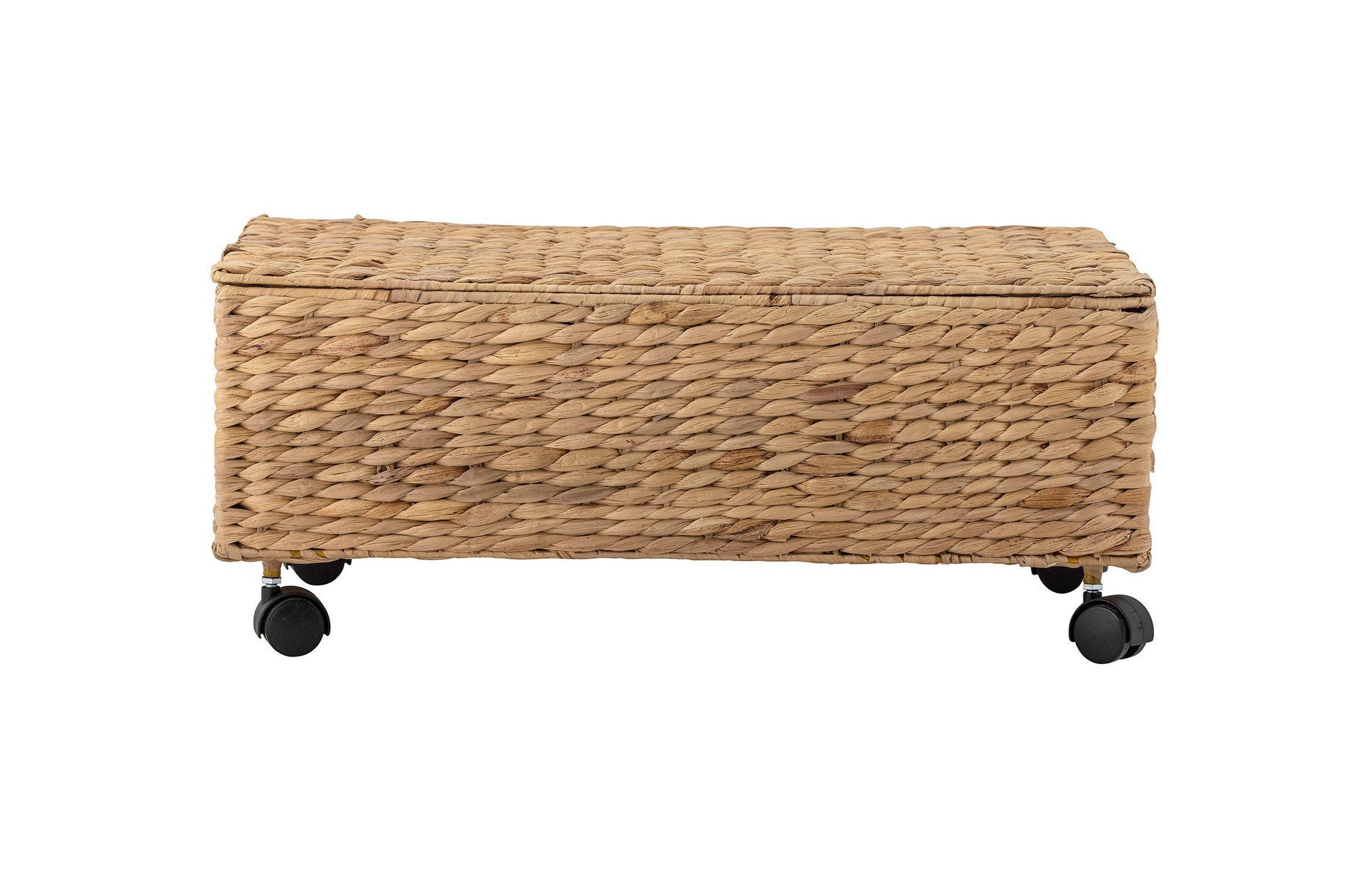 Bloomingville Mini Nelas Basket met deksel, natuur, waterhyacint