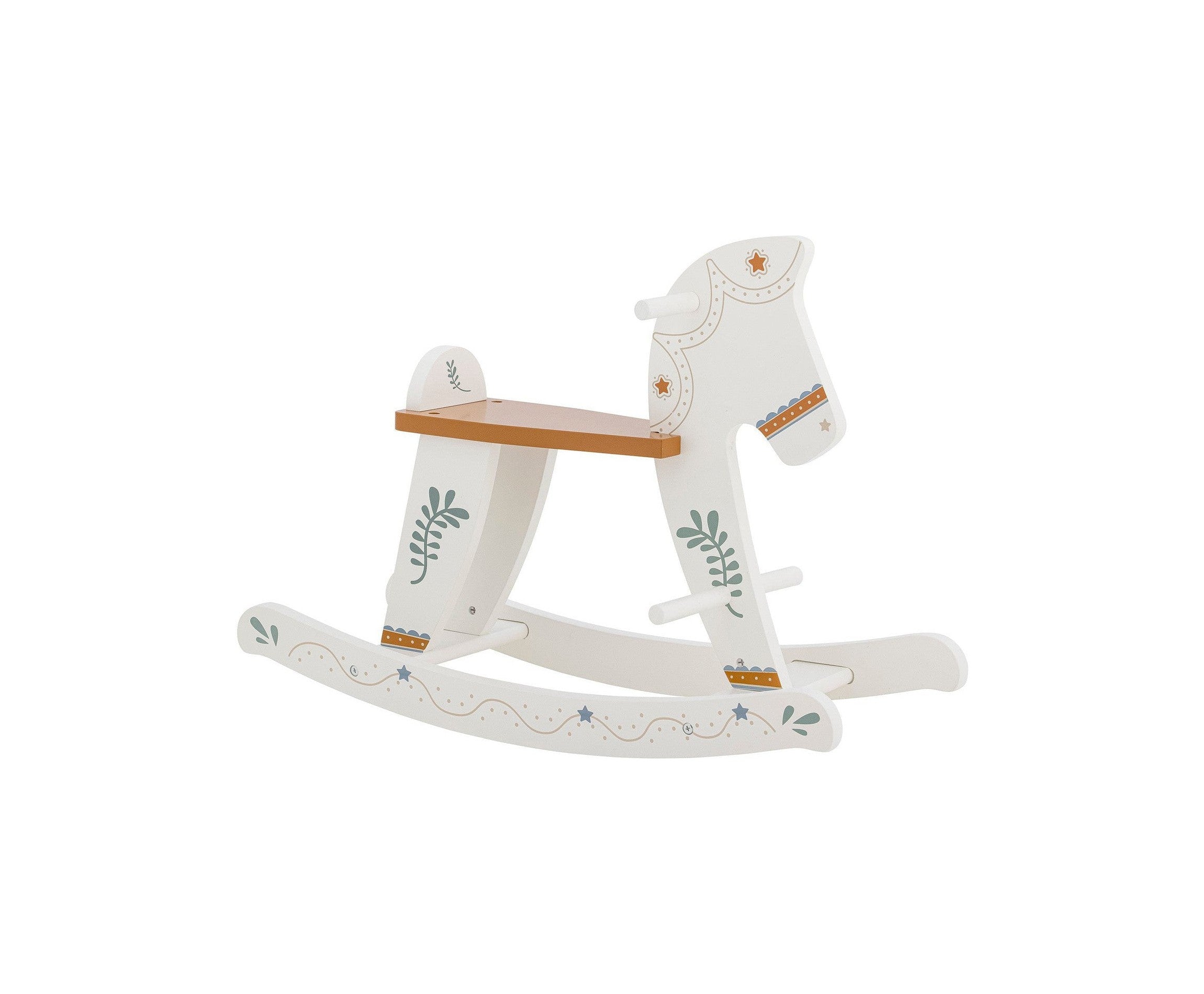 Bloomingville MINI Ruddy Rocking Toy, Horse, White, MDF