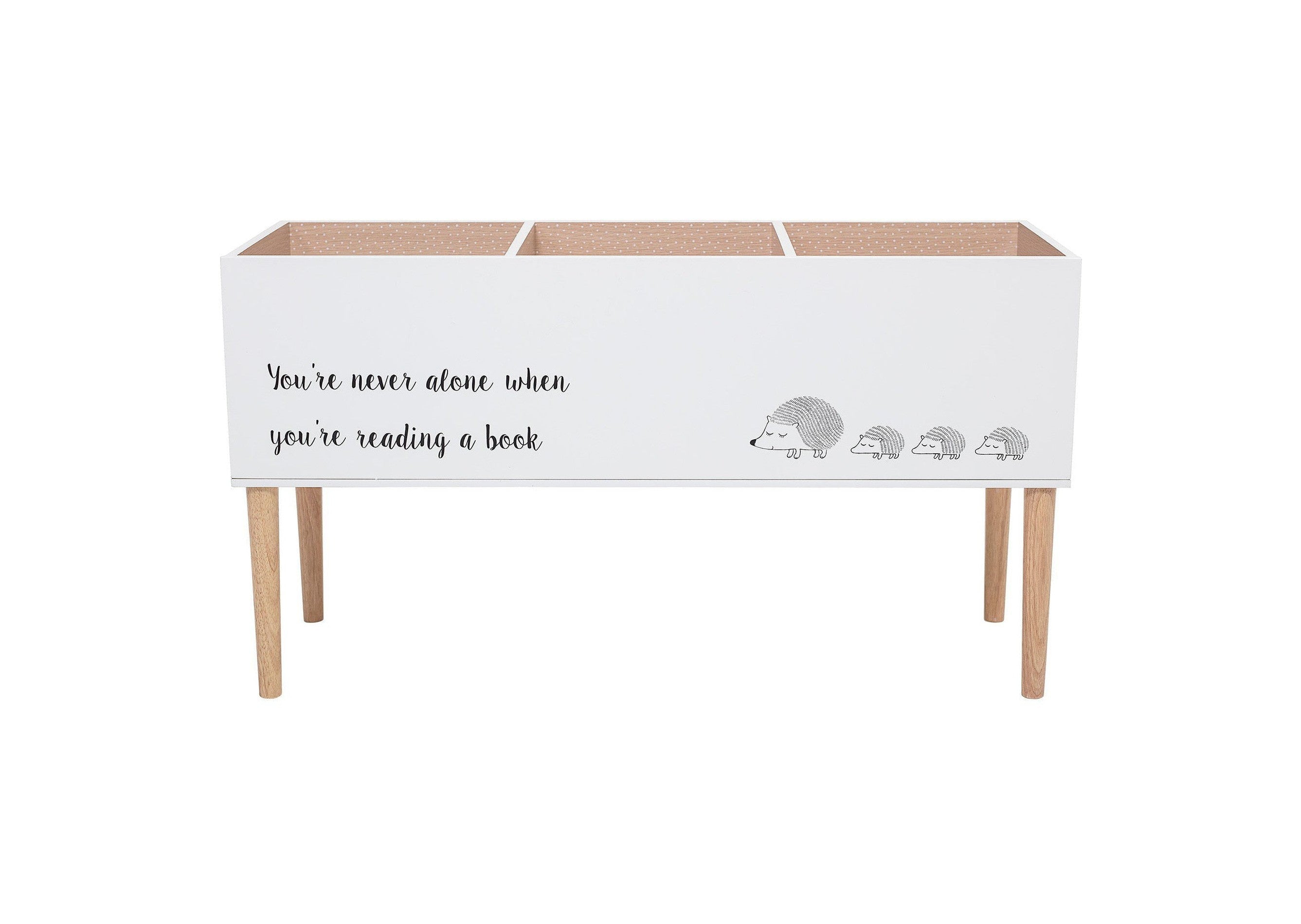 Bloomingville Mini Salam Book Stand, blanc, MDF