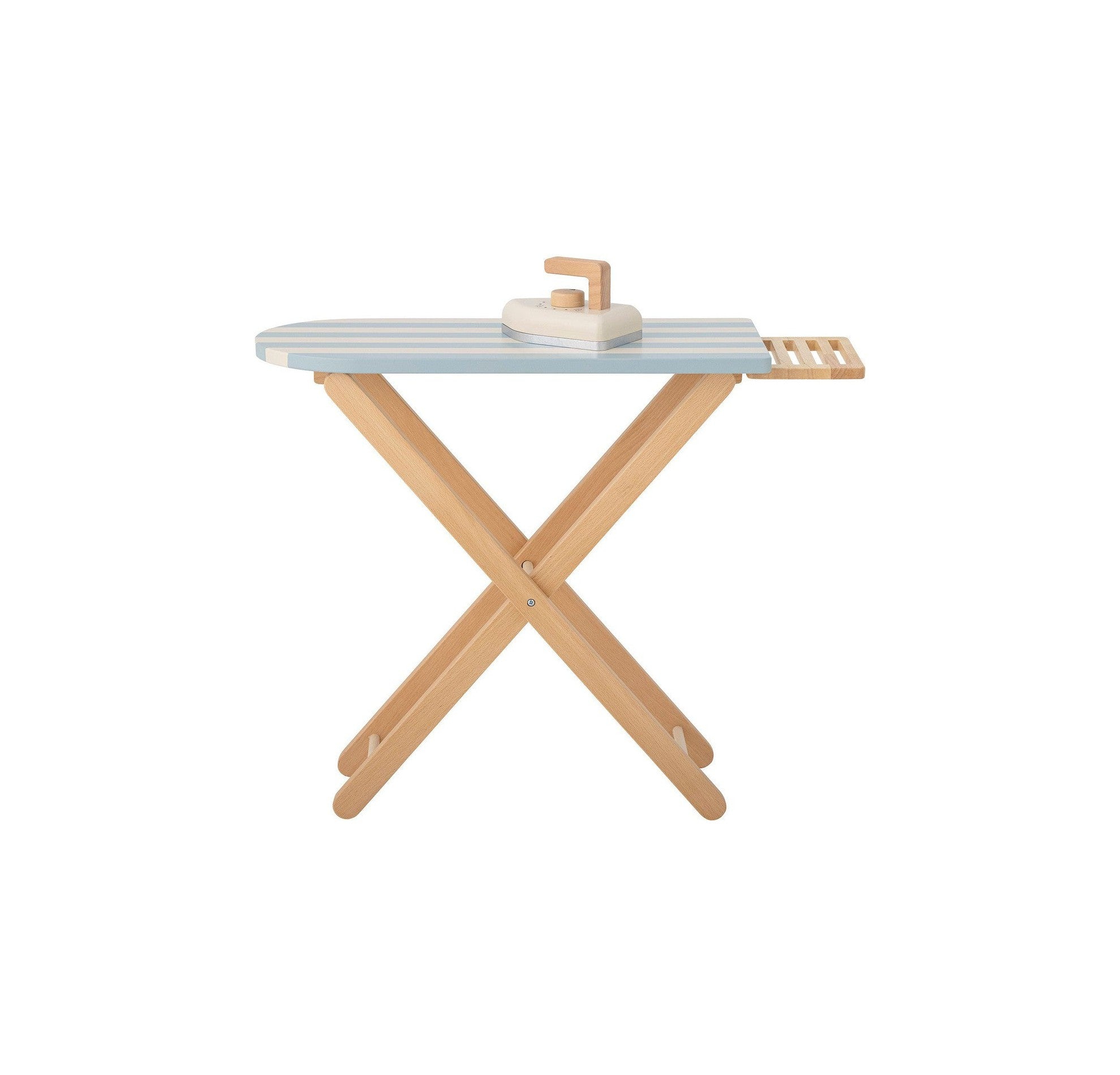 Bloomingville Mini Sande Toy Ironing Board & Iron, Blue, FSC® 100%, Pine