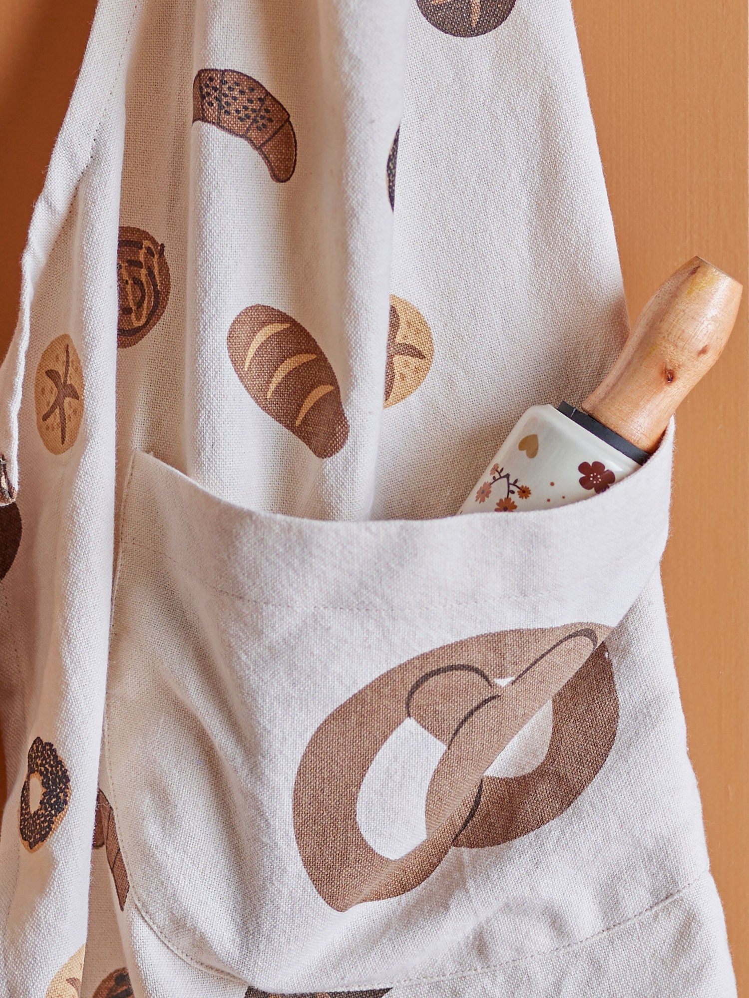 [product_category]-Bloomingville MINI Snorre Apron, Brown, Cotton-Bloomingville MINI-5711173322534-82062069-BLO-5