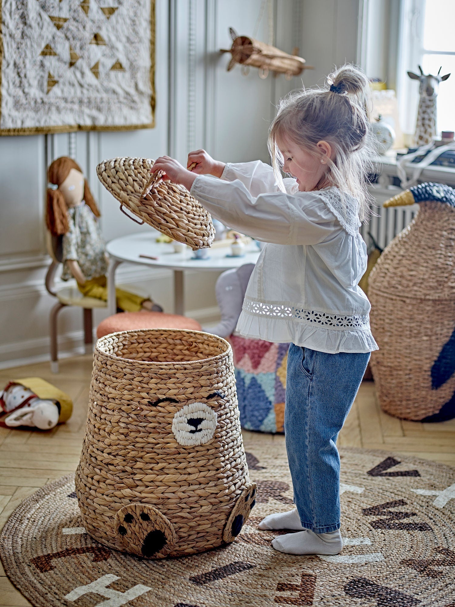 [product_category]-Bloomingville MINI Timone Basket w/Lid, Nature, Water Hyacinth-Bloomingville MINI-5711173332762-82062341-BLO-4