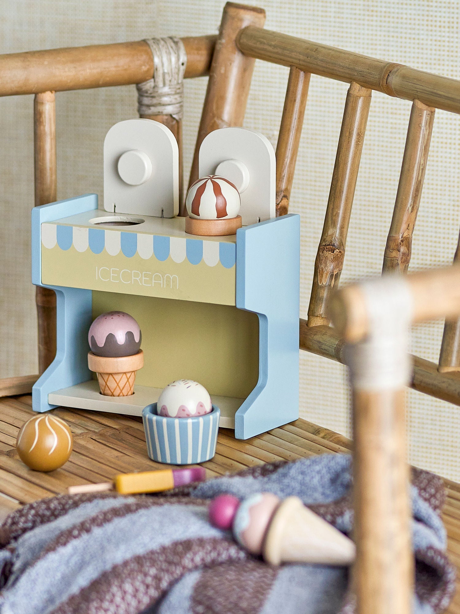 [product_category]-Bloomingville MINI Vallie Toy Ice Cream Stand, Blue, FSC®100%, Lotus-Bloomingville MINI-5711173317325-82058433-BLO-7