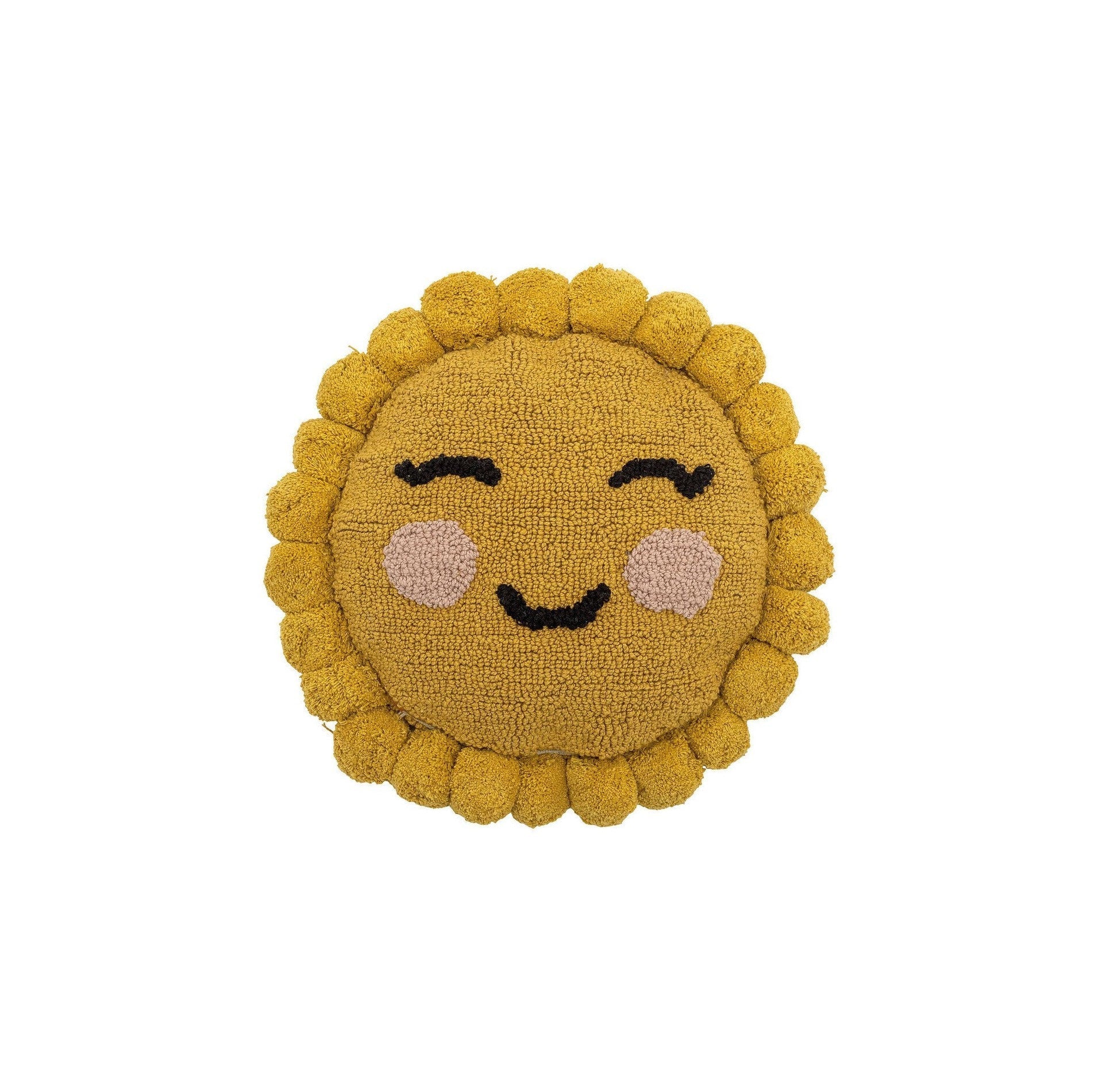 Bloomingville mini coussin Vigge, jaune, coton