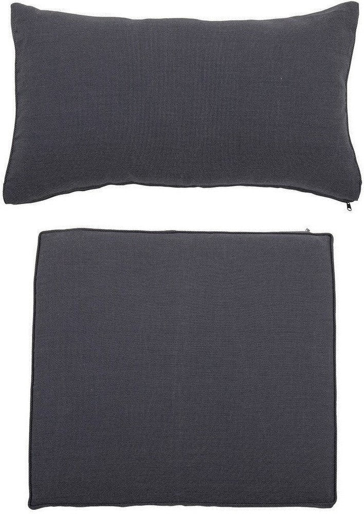 Bloomingville Mundo Cushion Cover (No Filler), Grey, Polyester