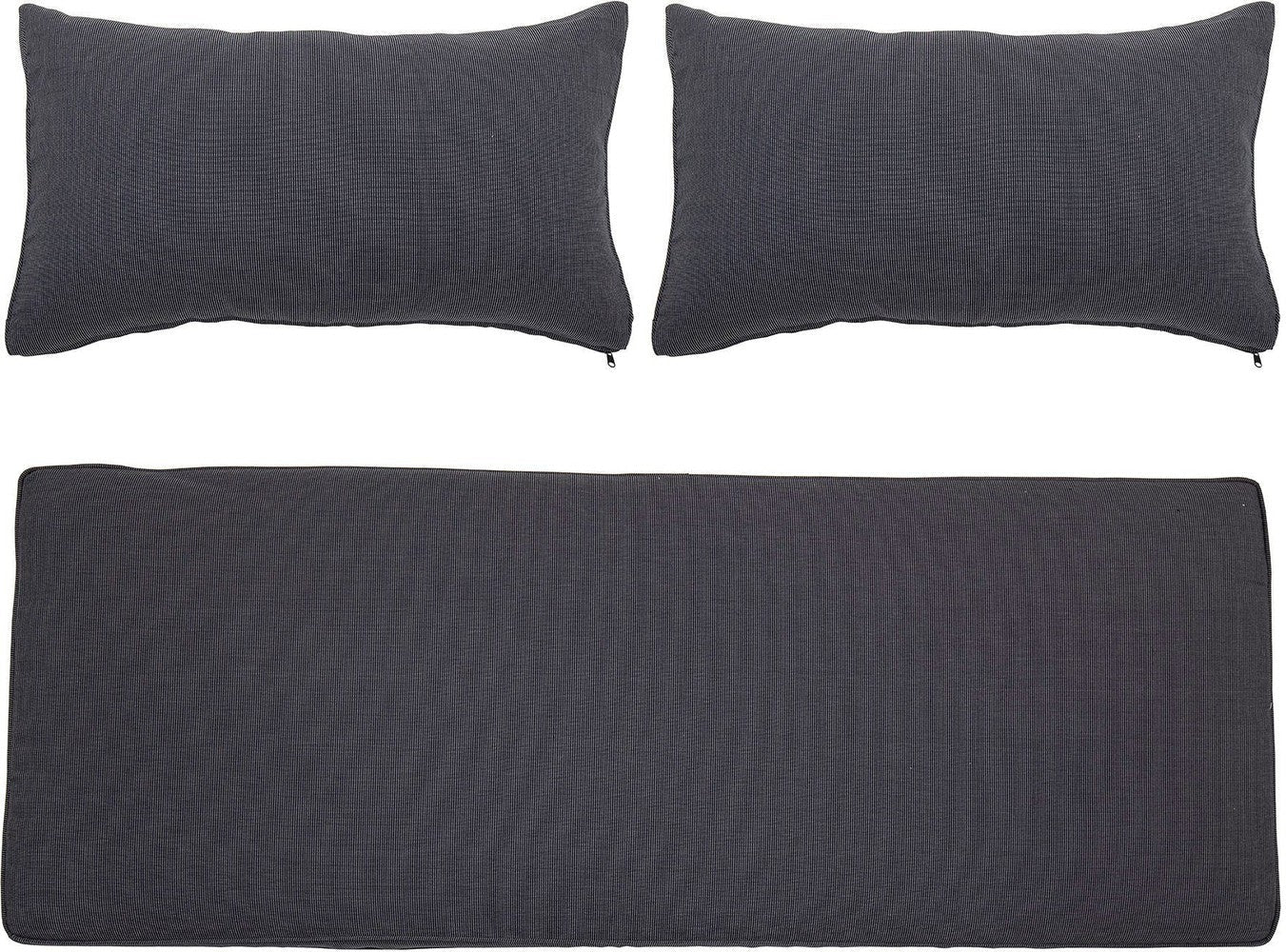 Couverture du coussin Mundo Bloomingville (pas de remplissage), gris, polyester