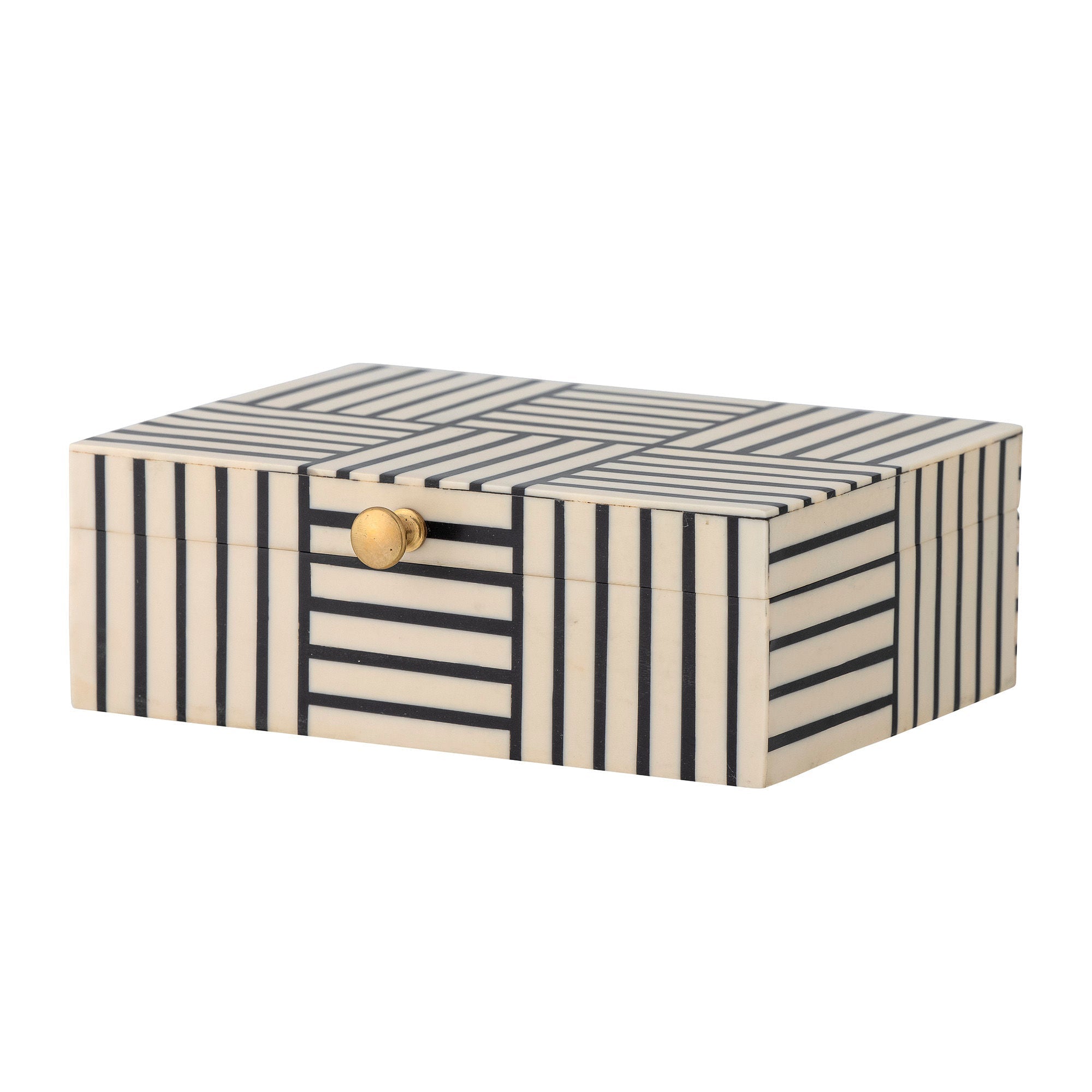 [product_category]-Bloomingville Neoma Box w/Lid, Black, Resin-Bloomingville-5711173300808-82059518-BLO-2