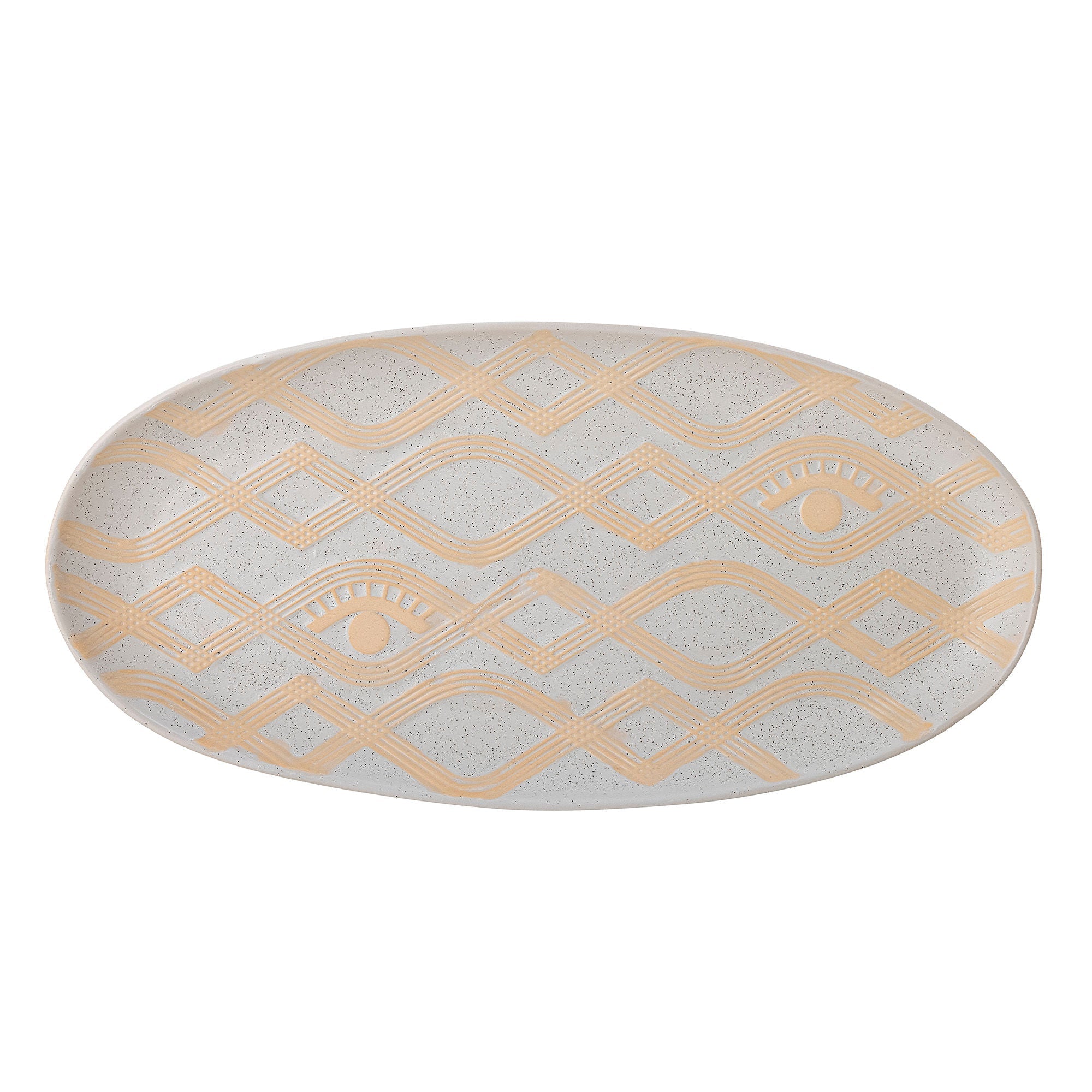 [product_category]-Bloomingville Newa Tray, Nature, Stoneware-Bloomingville-5711173304455-82054329-BLO-2