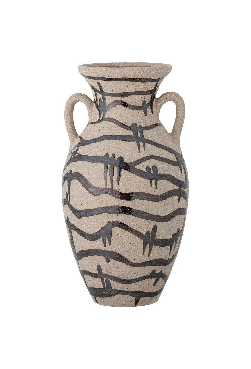 Bloomingville Ohana Vase, svart, stengods