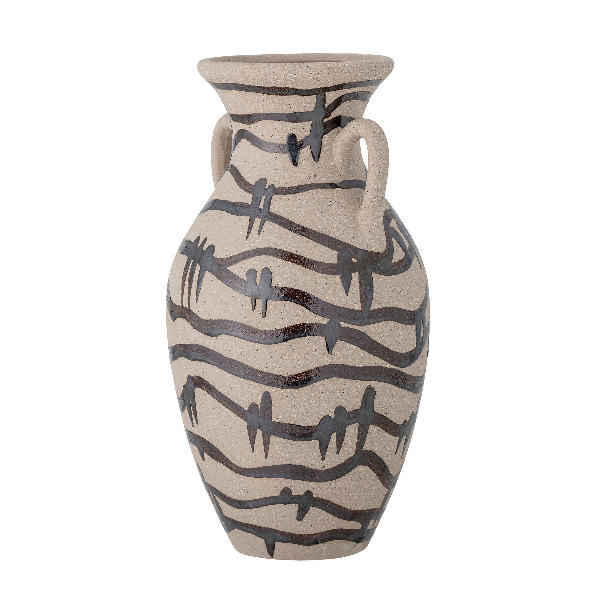 [product_category]-Bloomingville Ohana Vase, Black, Stoneware-Bloomingville-5711173303113-82057588-BLO-2