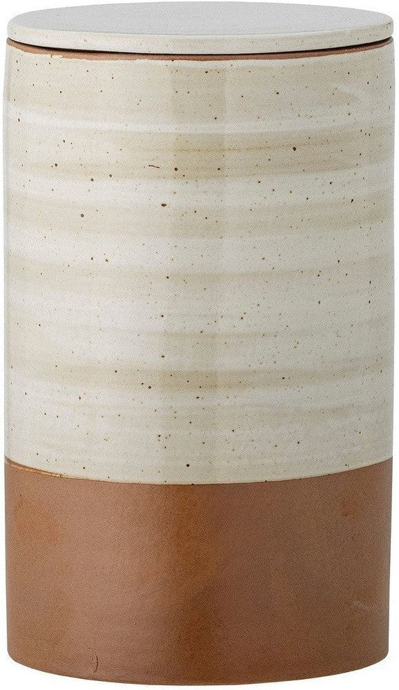 [product_category]-Bloomingville Okan Jar w/Lid, Brown, Stoneware-Bloomingville-5711173303403-82057662-BLO-1