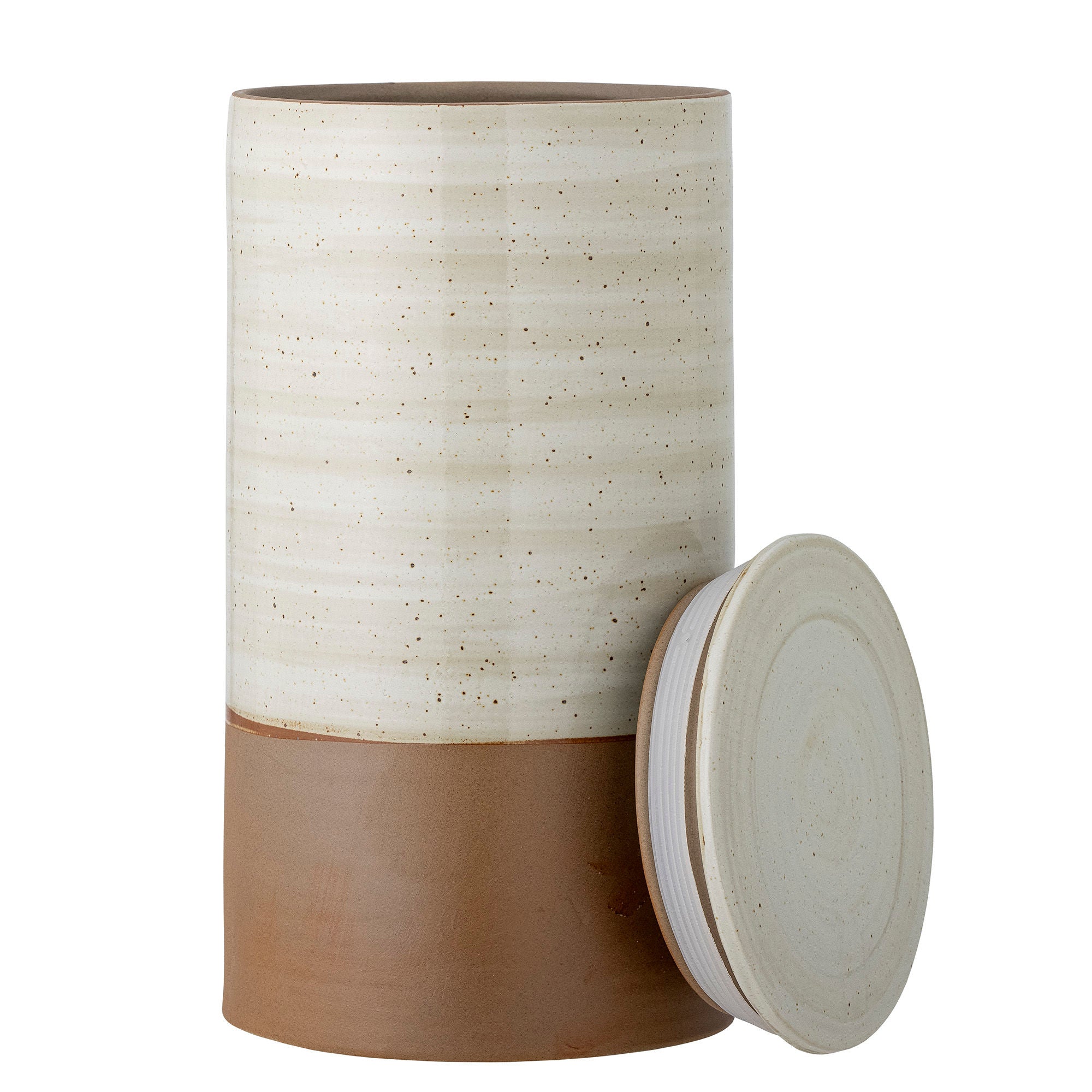 [product_category]-Bloomingville Okan Jar w/Lid, Brown, Stoneware-Bloomingville-5711173303397-82057661-BLO-2