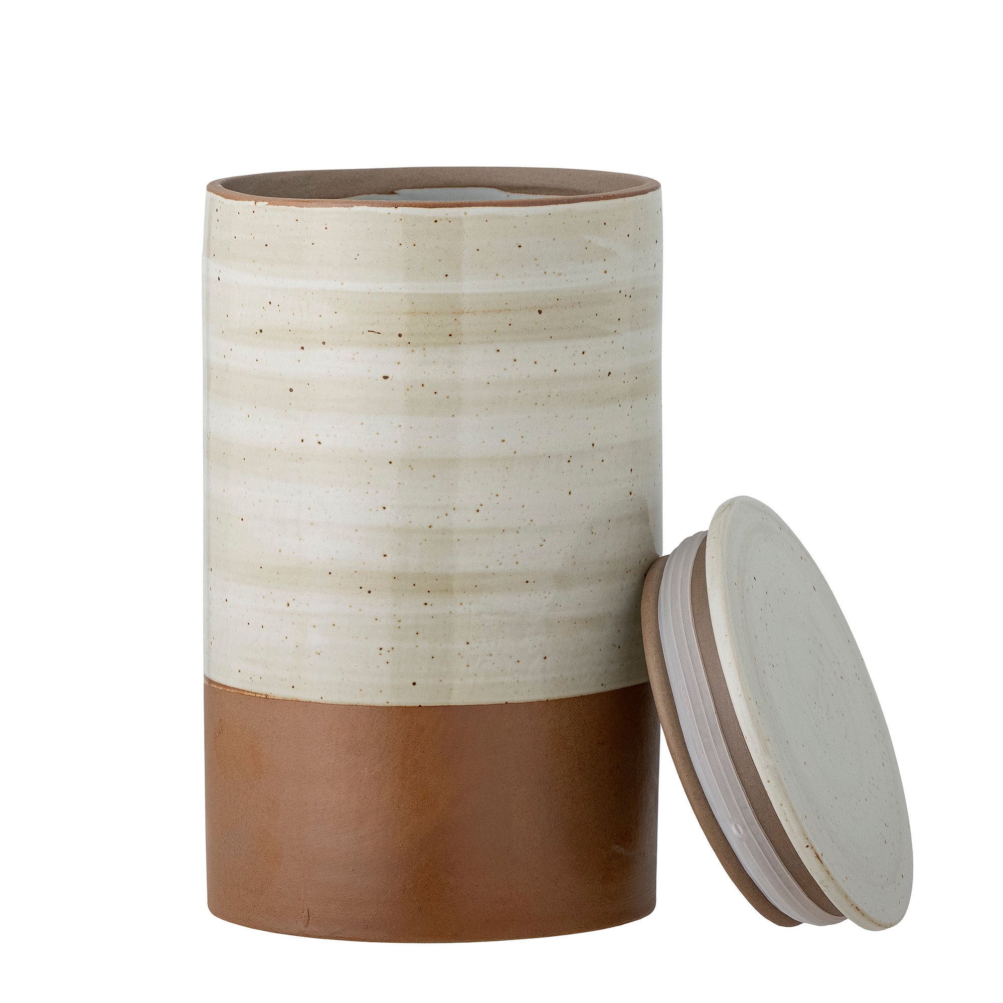 [product_category]-Bloomingville Okan Jar w/Lid, Brown, Stoneware-Bloomingville-5711173303403-82057662-BLO-2