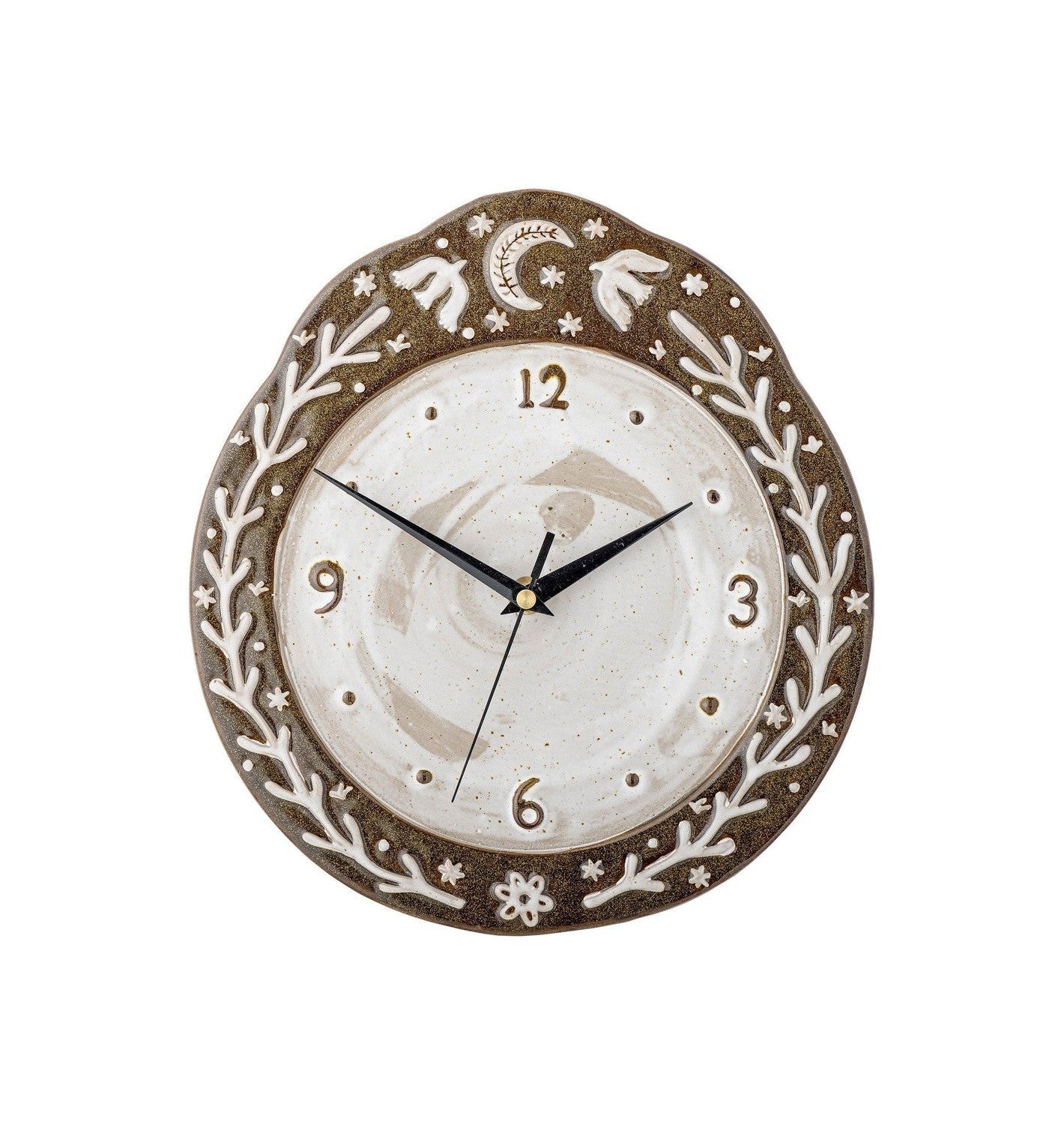 Bloomingville Olena Reloj, Brown, Stoneware