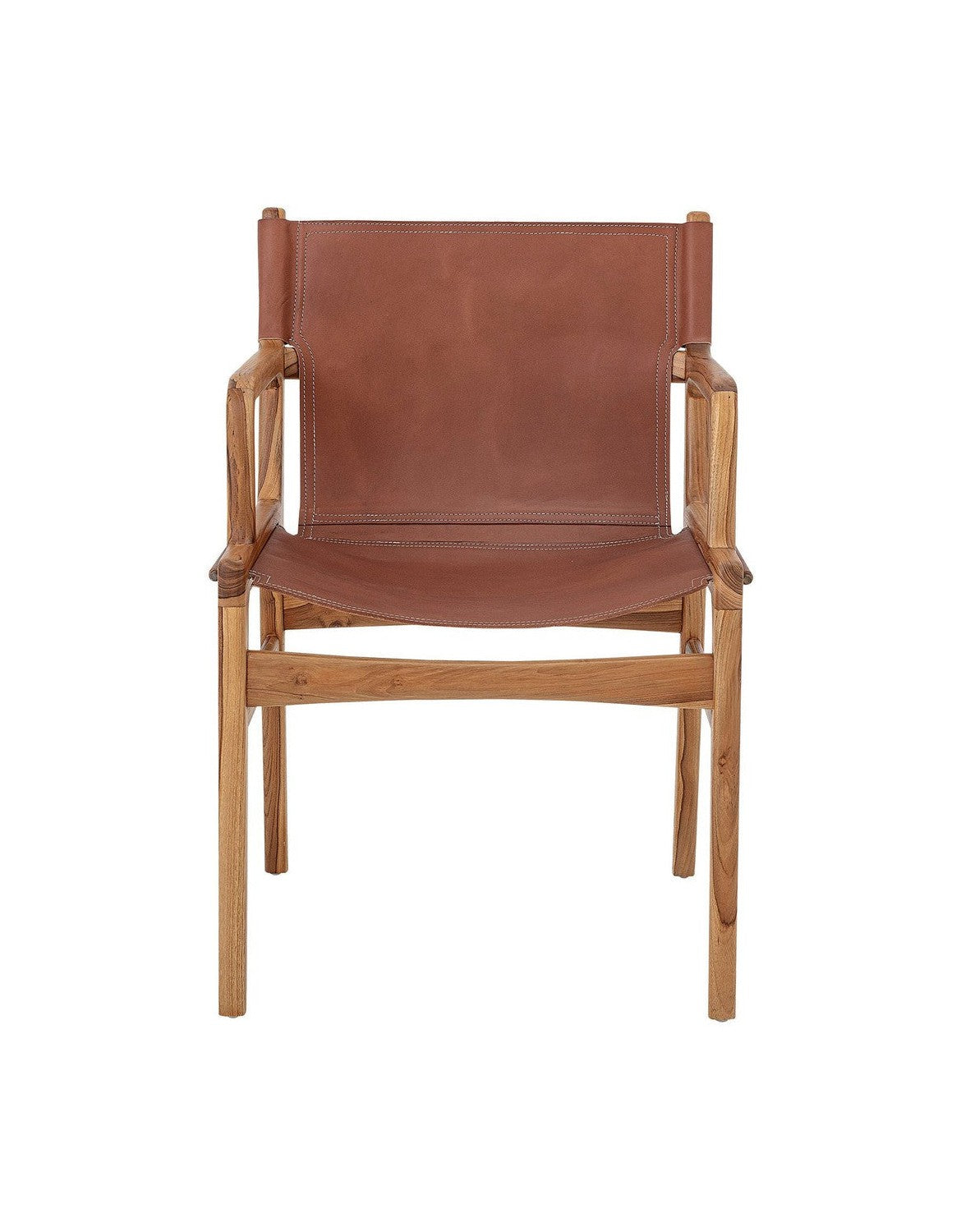 Bloomingville Ollie Lounge Chair, Brown, Leather