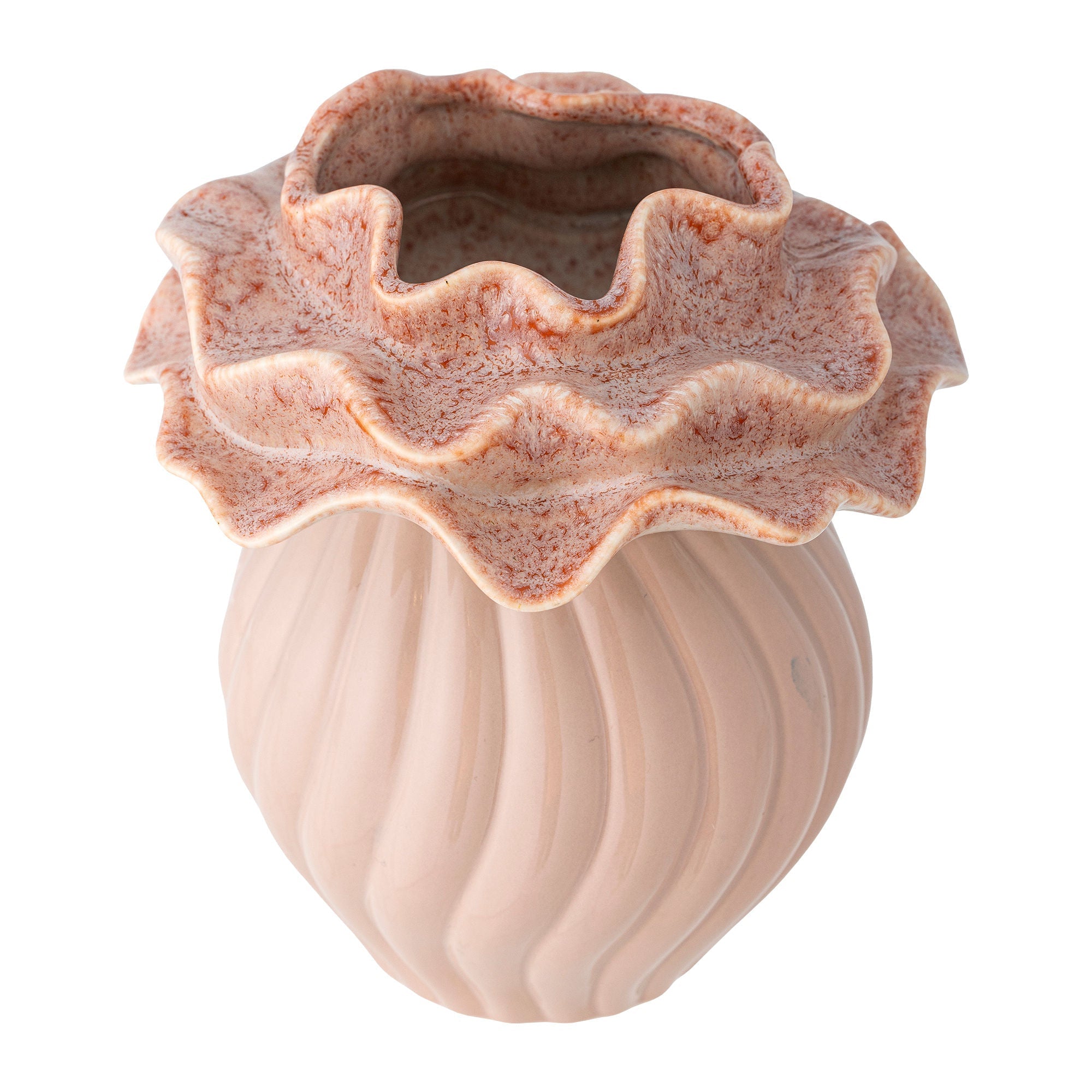 [product_category]-Bloomingville Petalia Vase, Rose, Stoneware-Bloomingville-5711173332519-82062389-BLO-2