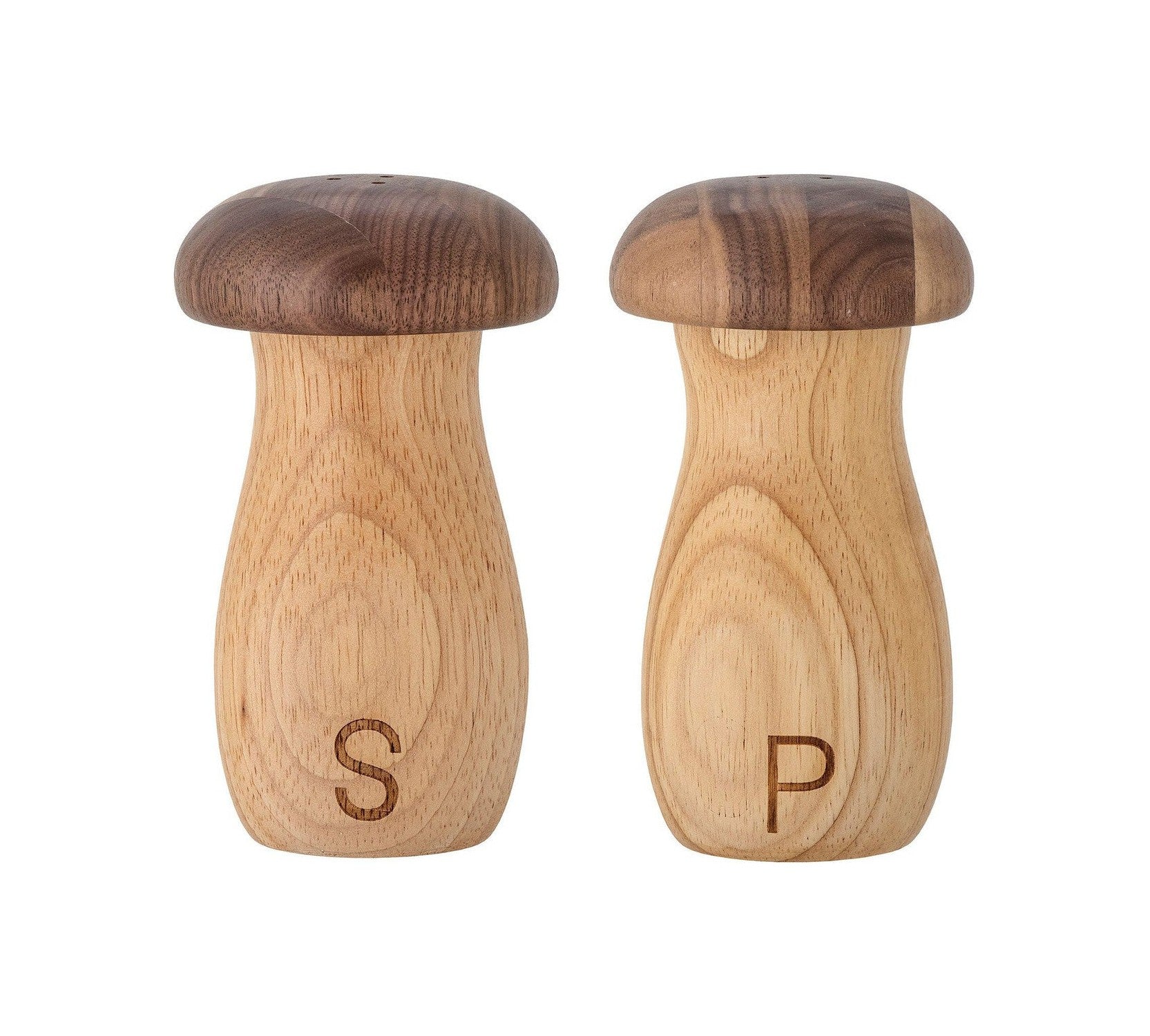 Bloomingville Rahim Salt & Pepper Shaker Set, marron, Waouthwood