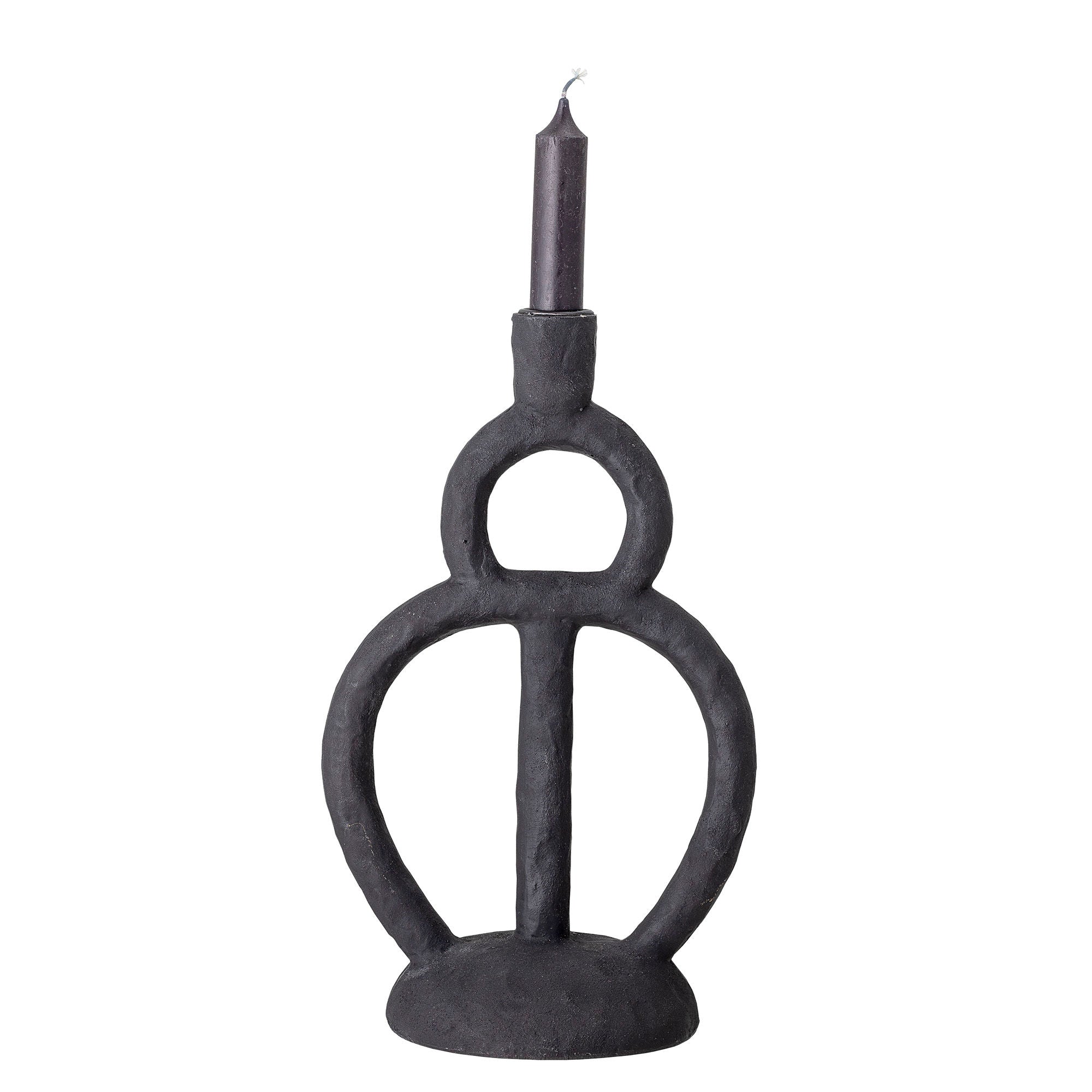 [product_category]-Bloomingville Ramina Candle Holder, Black, Polyresin-Bloomingville-5711173239757-82047964-BLO-2