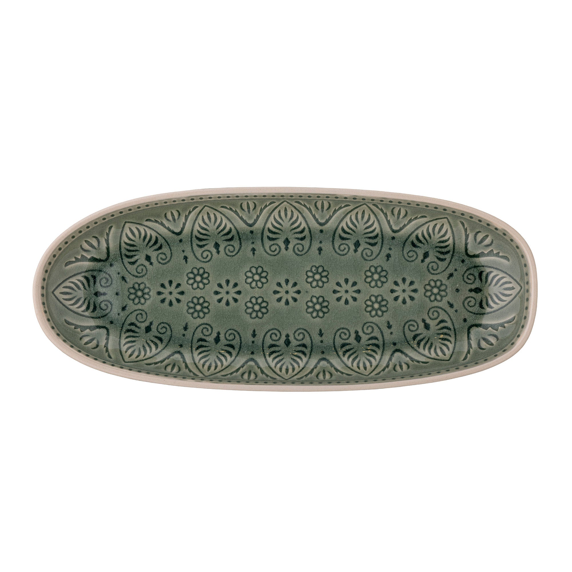 [product_category]-Bloomingville Rani Serving Plate, Green, Stoneware-Bloomingville-5711173295210-82057462-BLO-2