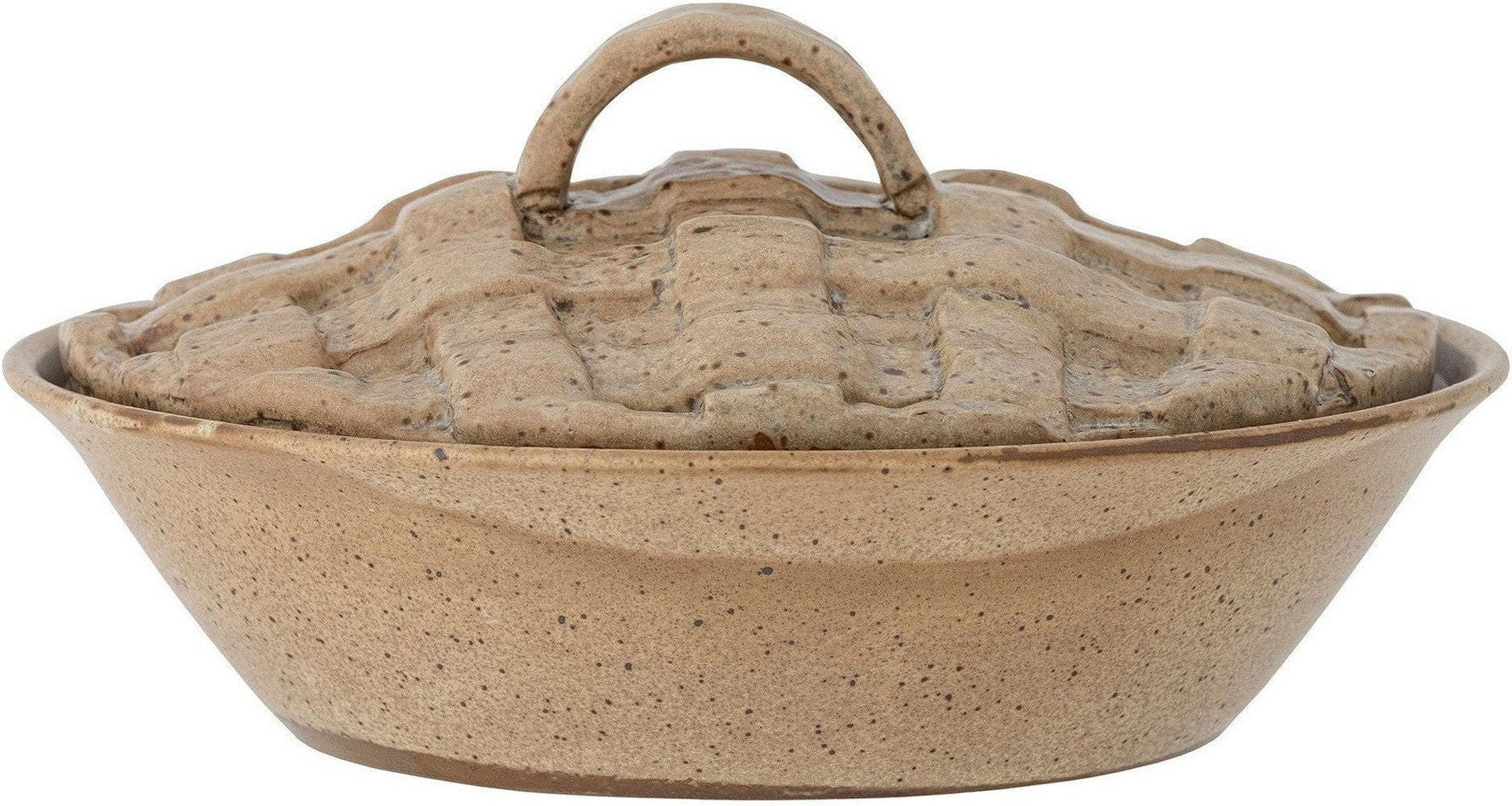 [product_category]-Bloomingville Rozalin Oven Dish w/Lid, Brown, Stoneware-Bloomingville-5711173316519-82060455-BLO-1