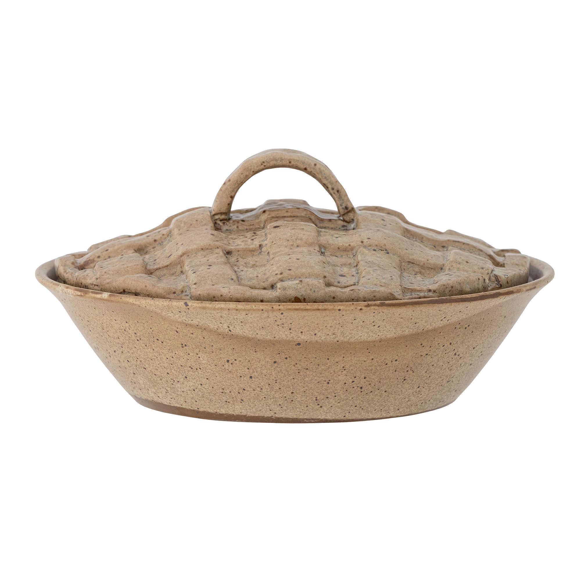 [product_category]-Bloomingville Rozalin Oven Dish w/Lid, Brown, Stoneware-Bloomingville-5711173316519-82060455-BLO-2