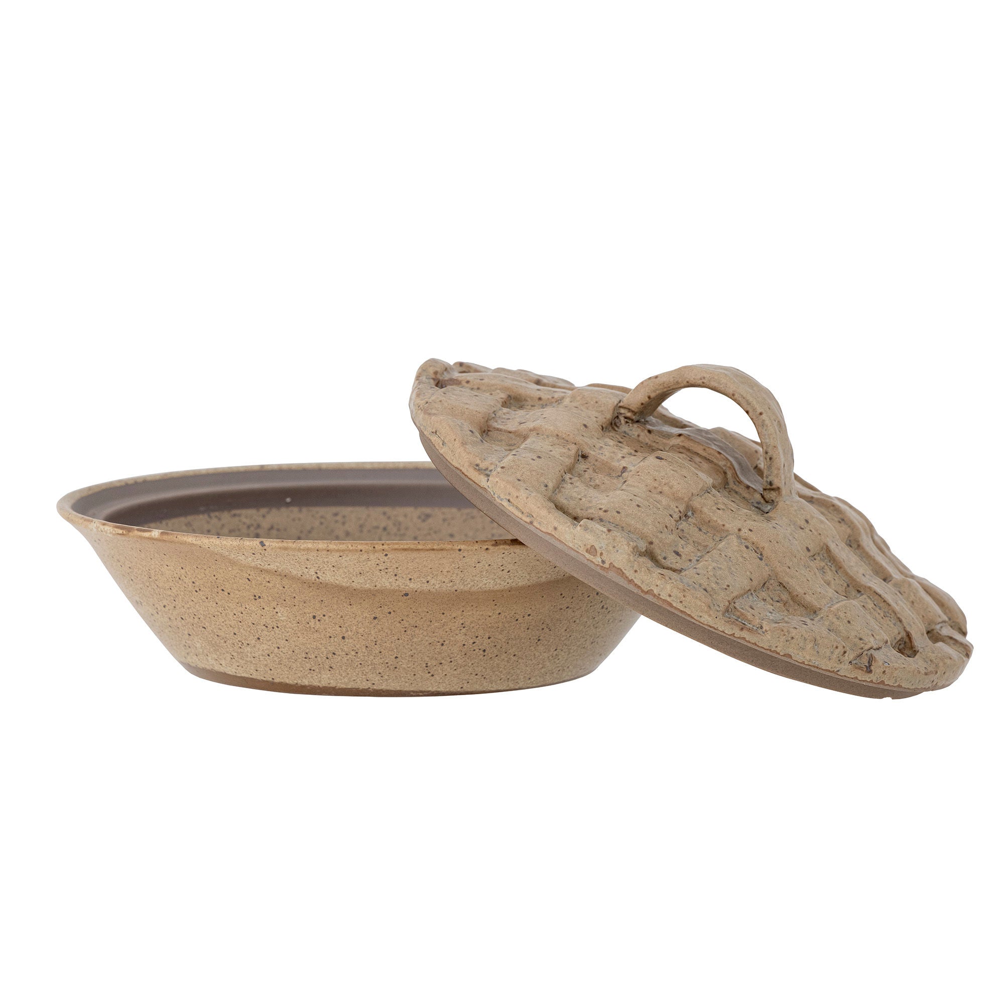 [product_category]-Bloomingville Rozalin Oven Dish w/Lid, Brown, Stoneware-Bloomingville-5711173316519-82060455-BLO-3