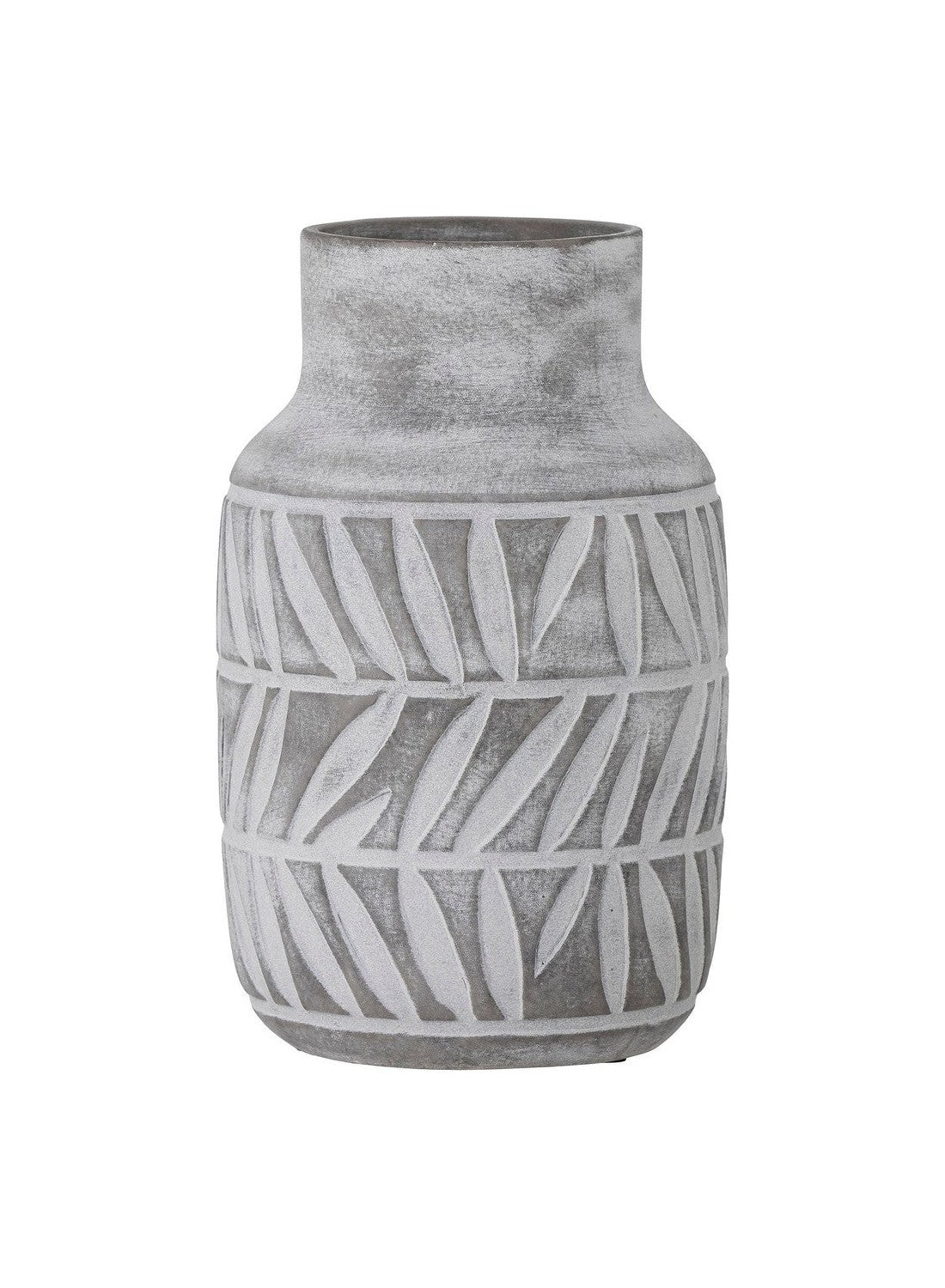 Jarrón Saku de Bloomingville, gris, cerámica