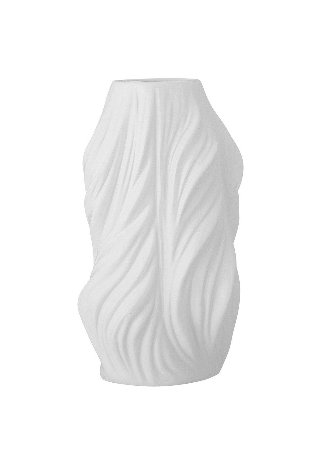 Bloomingville Sanak Vase, vit, keramik