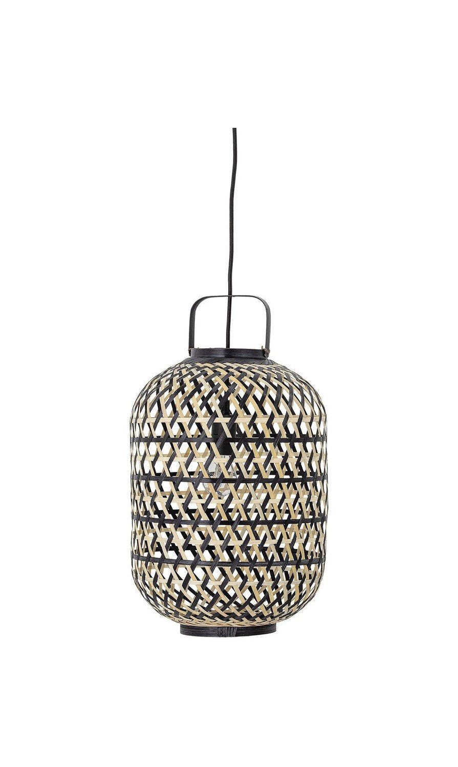 Bloomingville sora hanger lamp, zwart, bamboe