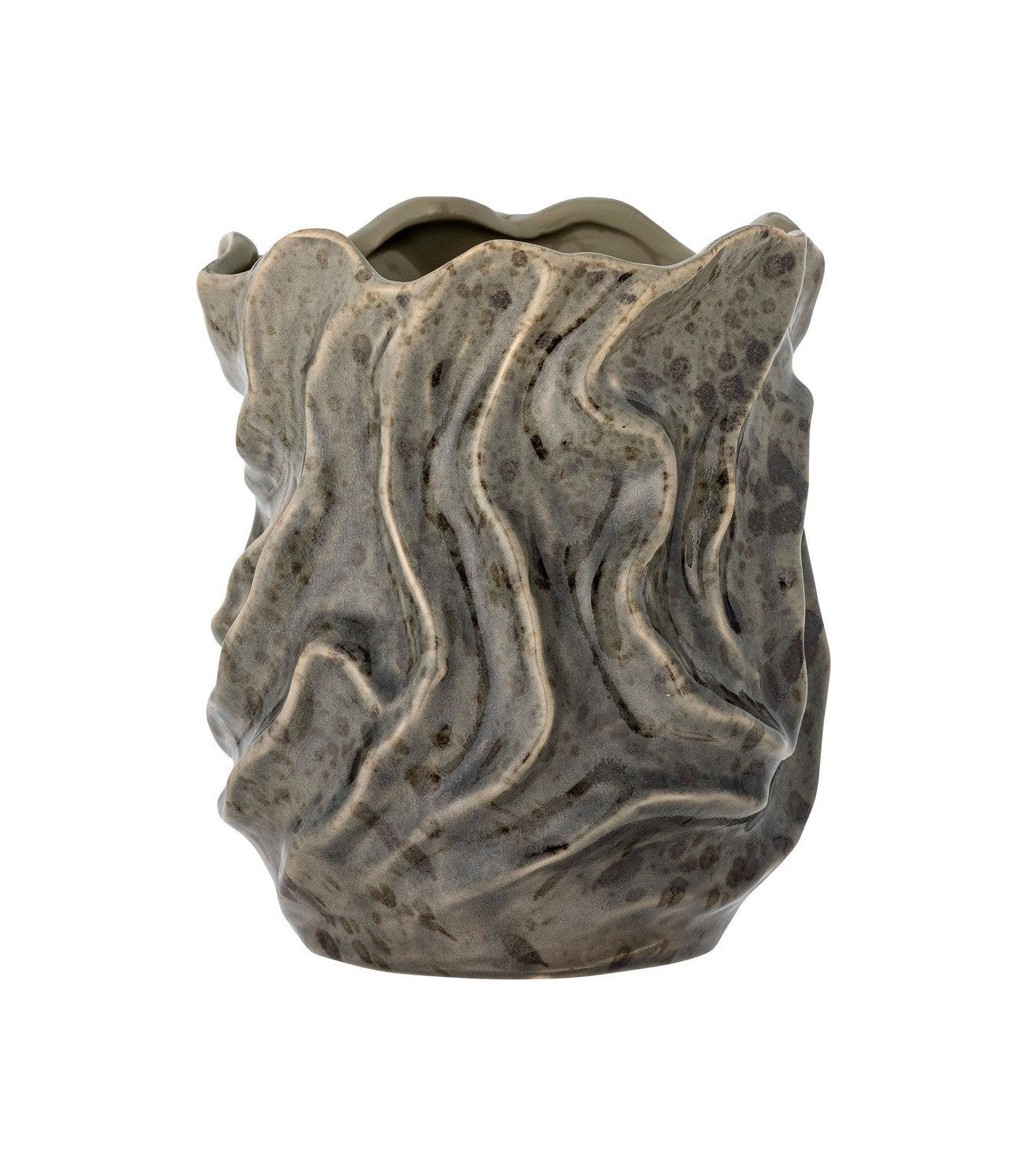 Bloomingville Soumia Deco Vase, Gray, stentøj