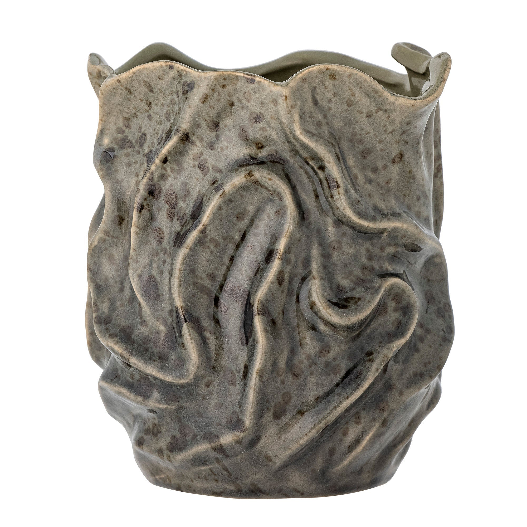 [product_category]-Bloomingville Soumia Deco Vase, Grey, Stoneware-Bloomingville-5711173316410-82060443-BLO-2