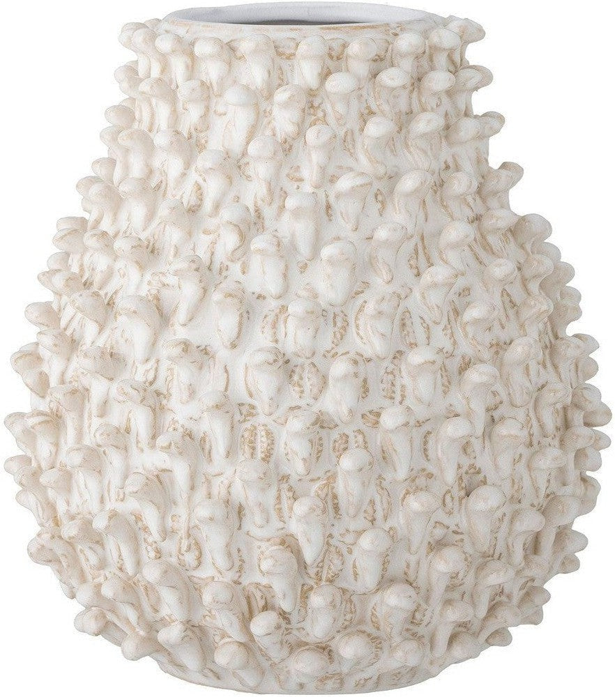 [product_category]-Bloomingville Spikey Vase, Nature, Stoneware-Bloomingville-5711173315796-82060361-BLO-1