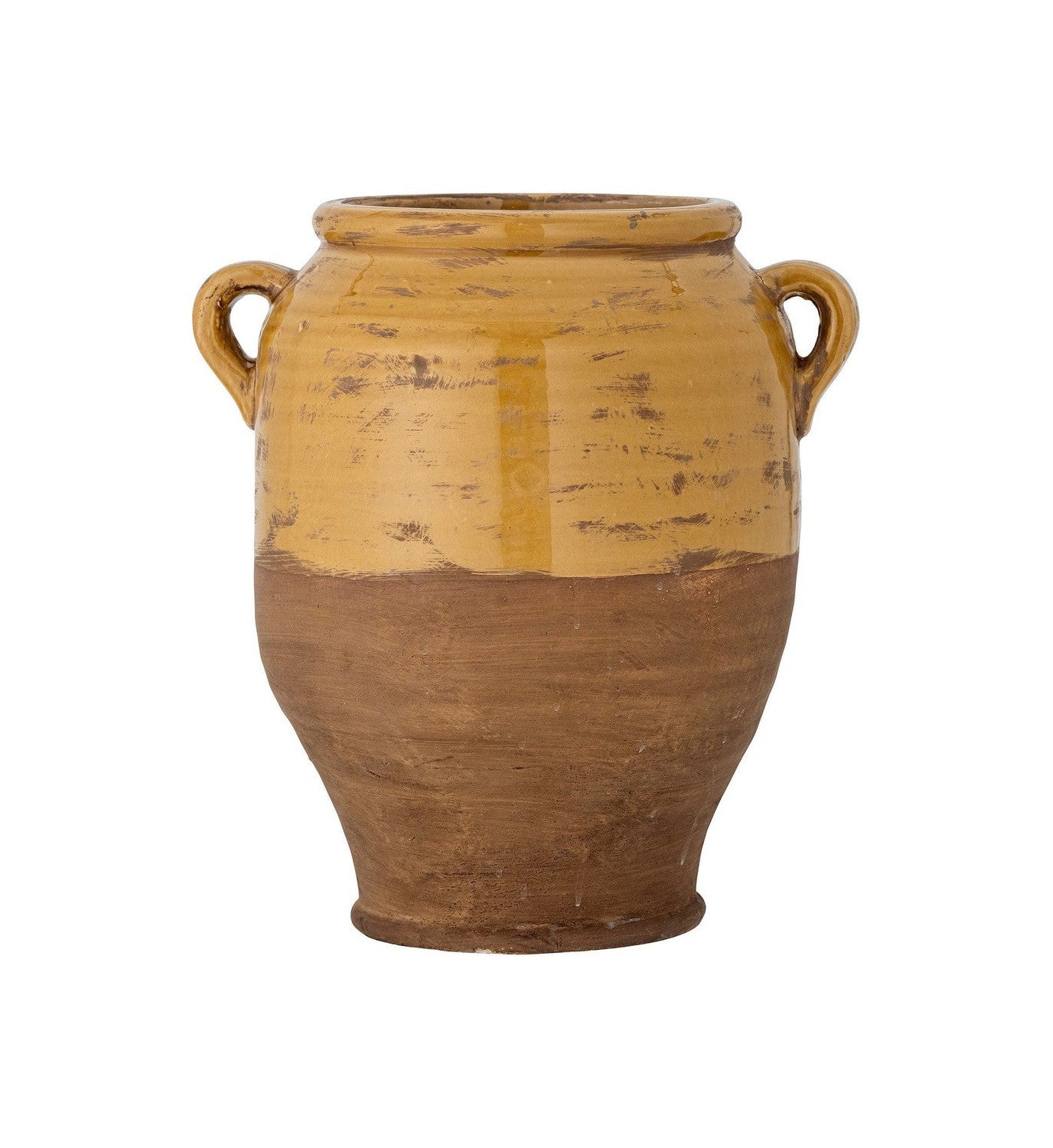 Bloomingville Tao Deco Flowerpot, jaune, terre cuite