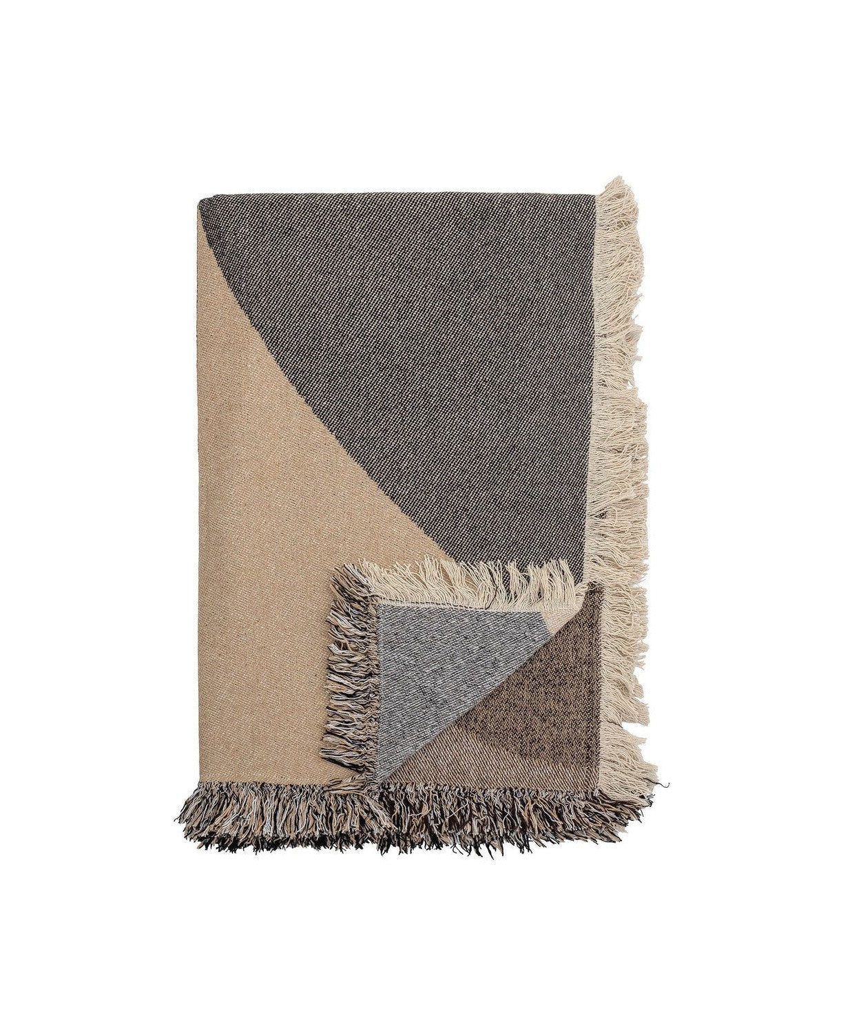 Bloomingville Tasja Throw, Nature, Recycled Cotton