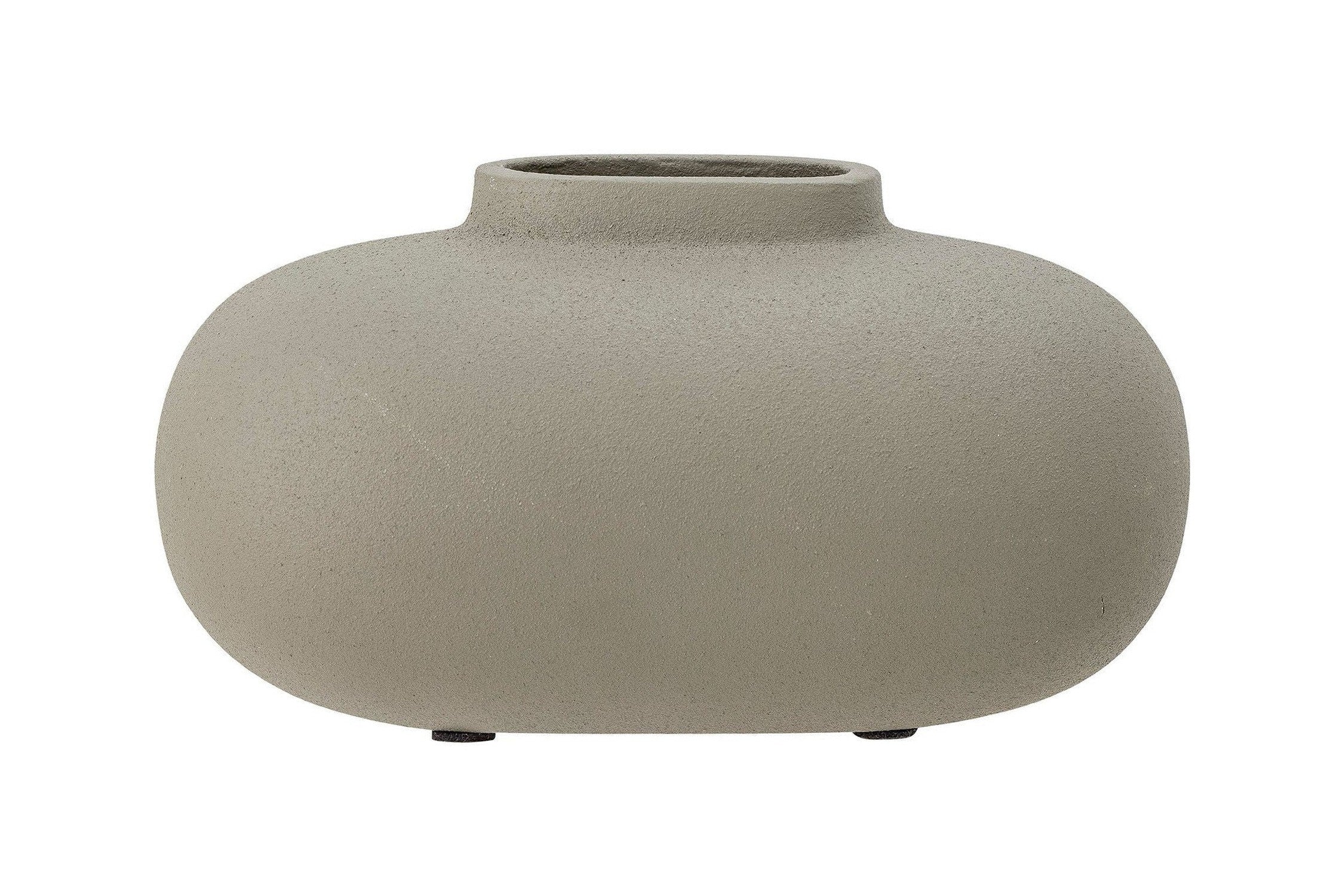 Bloomingville Tezza Vase, gris, aluminio