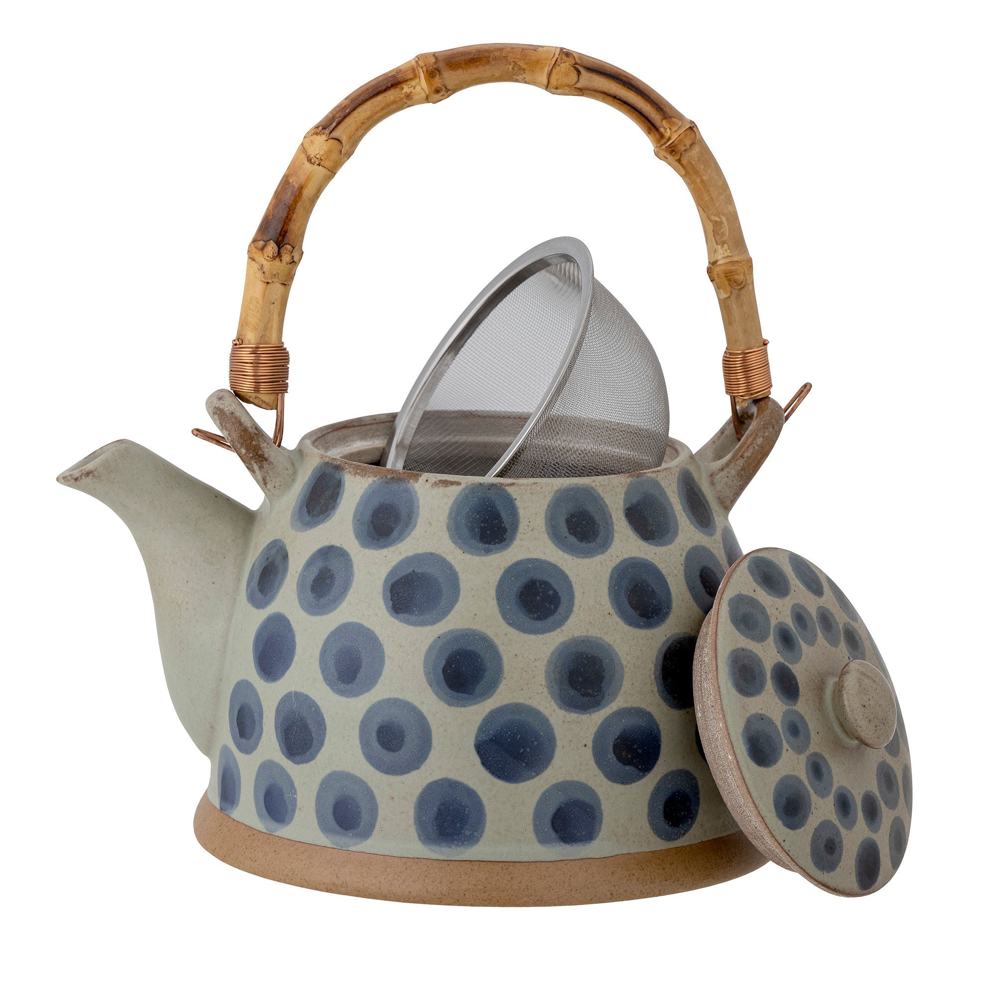 [product_category]-Bloomingville Tinni Teapot, Blue, Stoneware-Bloomingville-5711173294831-82057529-BLO-4