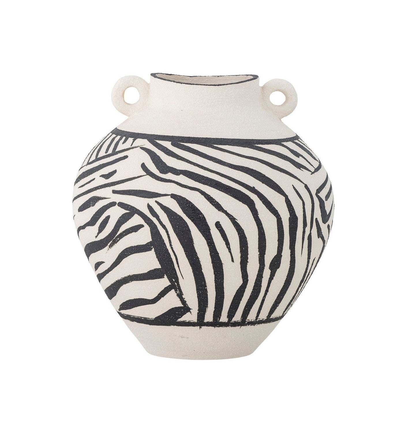 Bloomingville Togo Vase, svart, stengods