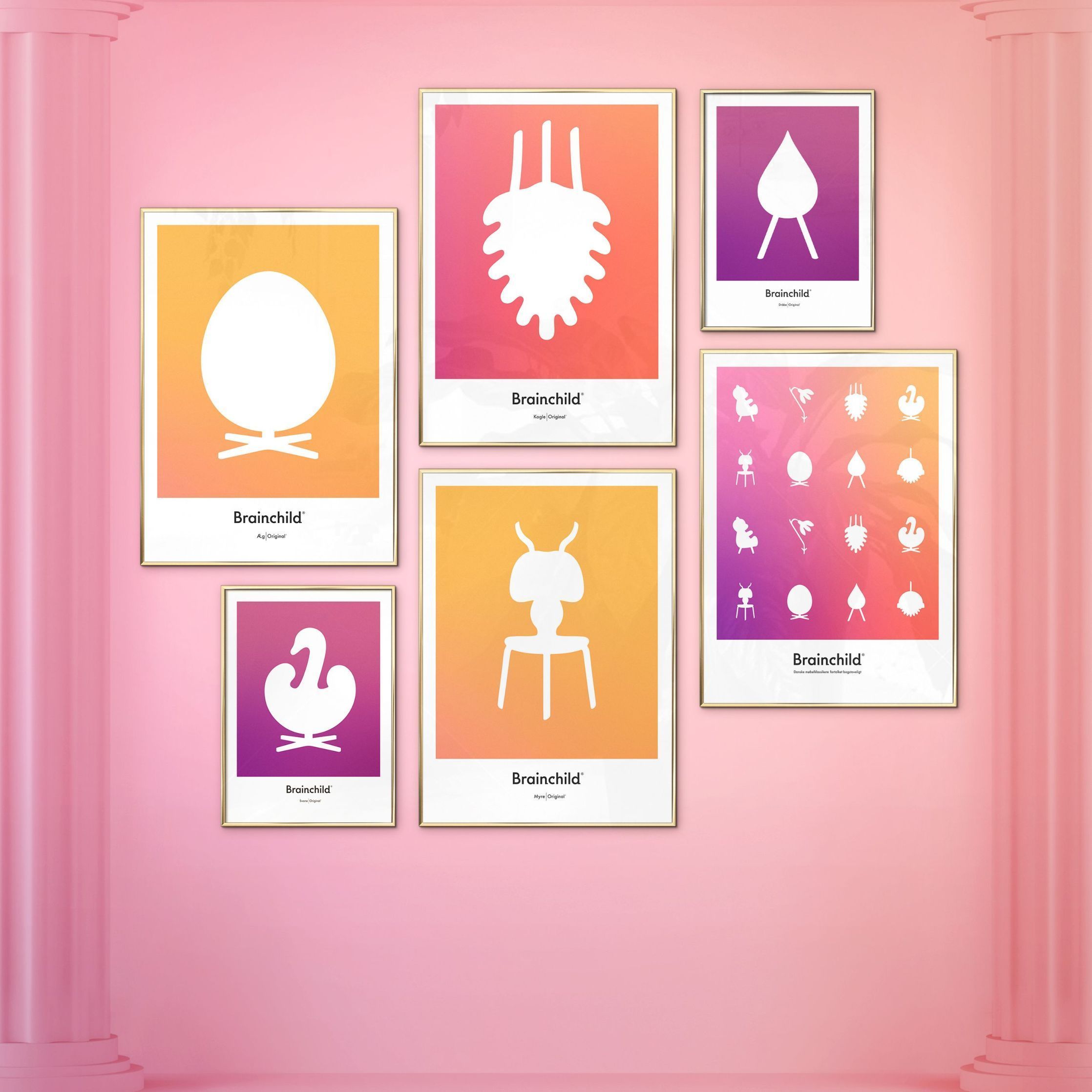 [product_category]-Brainchild Ant Design Icon Poster Without Frame 30 X40 Cm, Yellow-Brainchild-IF-41002-BRA-5