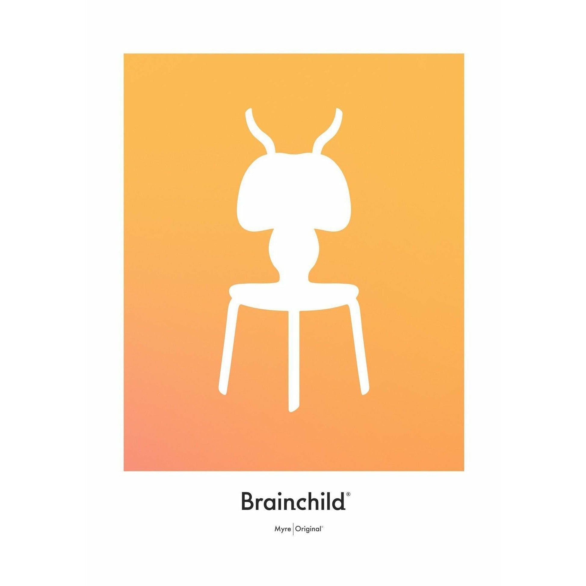 [product_category]-Brainchild Ant Design Icon Poster Without Frame 50 X70 Cm, Yellow-Brainchild-IF-41003-BRA-1