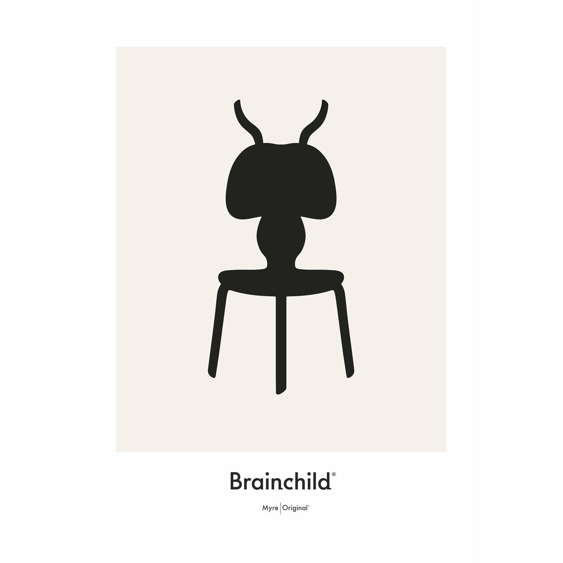 [product_category]-Brainchild Ant Design Icon Poster Without Frame 70 X100 Cm, Grey-Brainchild-IG-41004-BRA-1