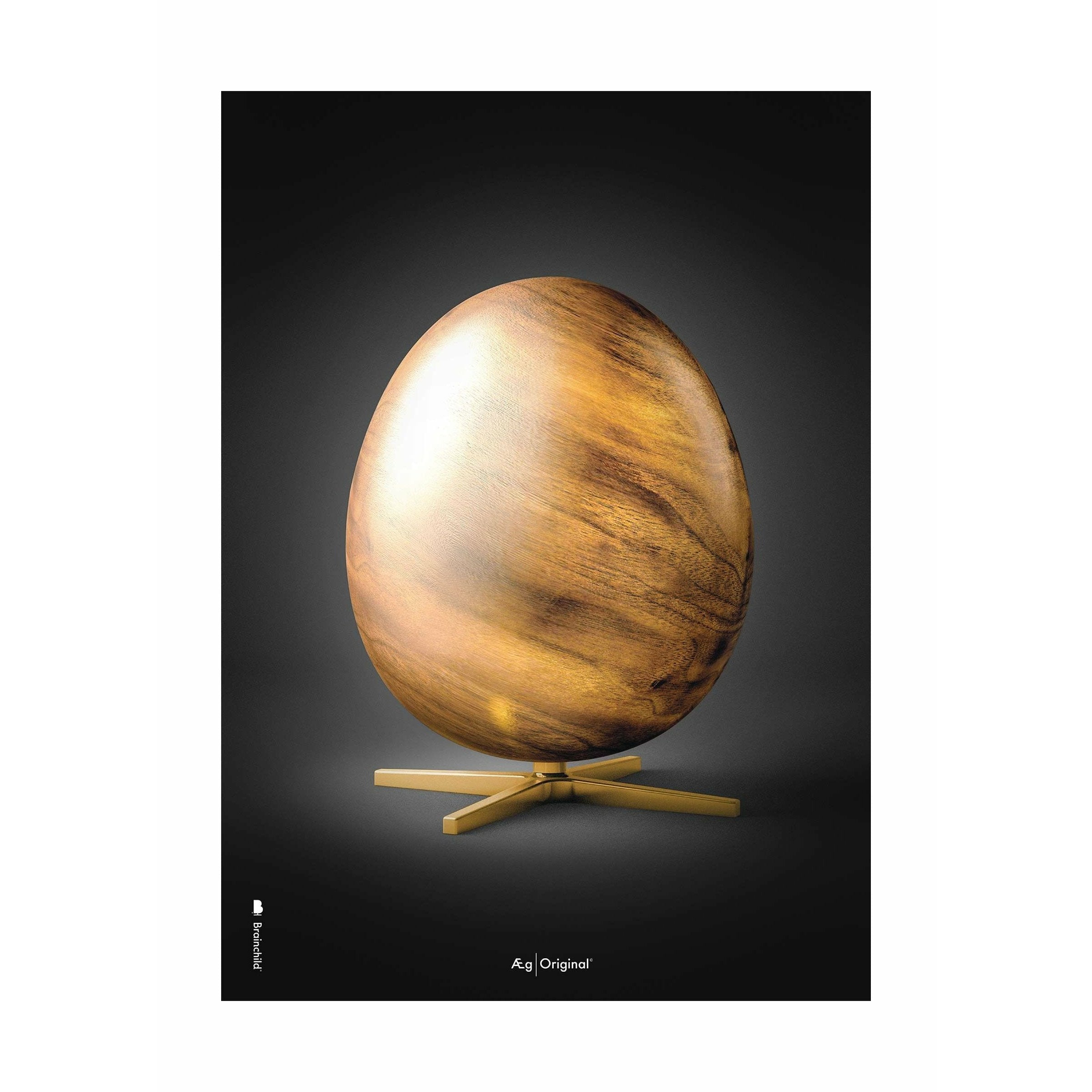 Brainchild Egg Figures Poster zonder frame 30x40 cm, zwart