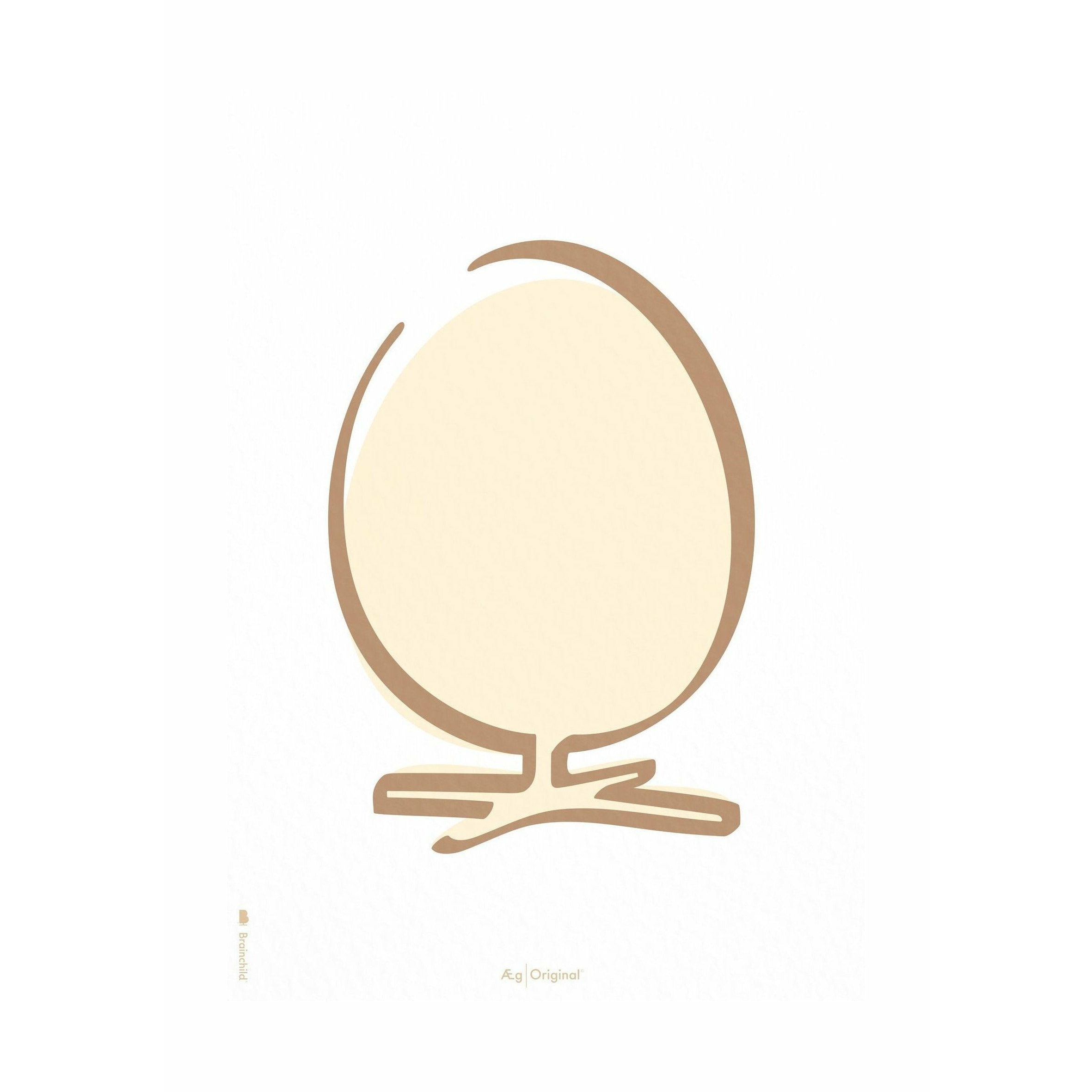 [product_category]-Brainchild Egg Line Poster Without Frame 50x70 Cm, White Background-Brainchild-5713713200873-SH-11003-BRA-1