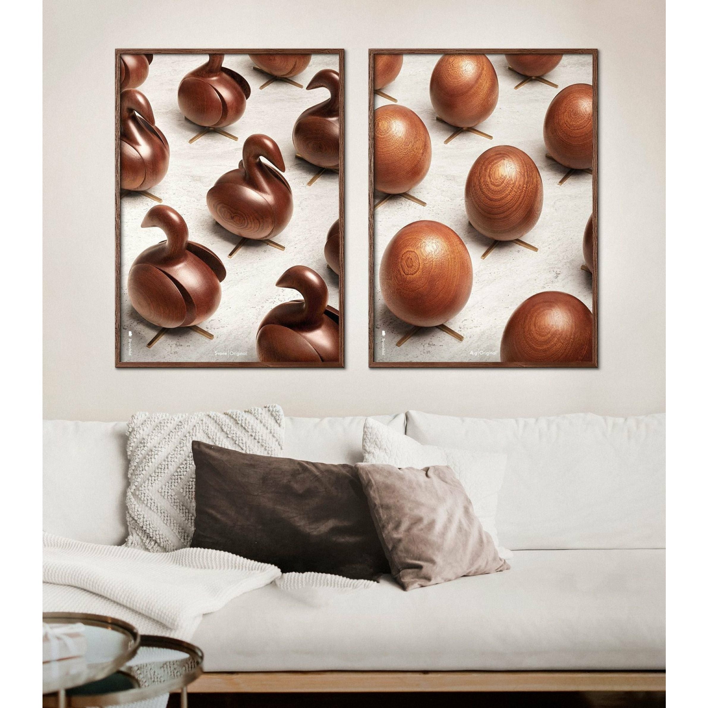 [product_category]-Brainchild Egg Parade Poster, Dark Wood Frame, A5-Brainchild-PA-11001-B-BRA-7