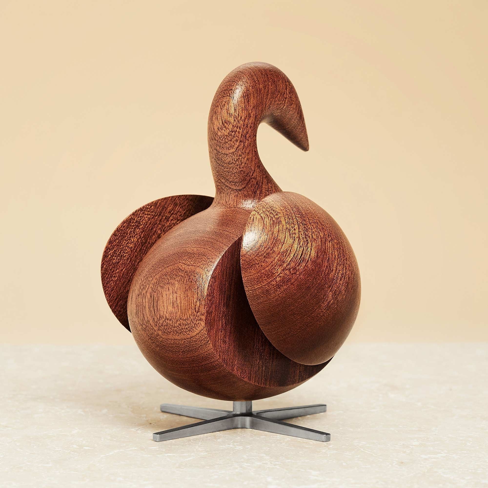 [product_category]-Brainchild Of The Swan Wooden Figure Mahogany, Steel Base-Brainchild-5613713201213-2002-BRA-3