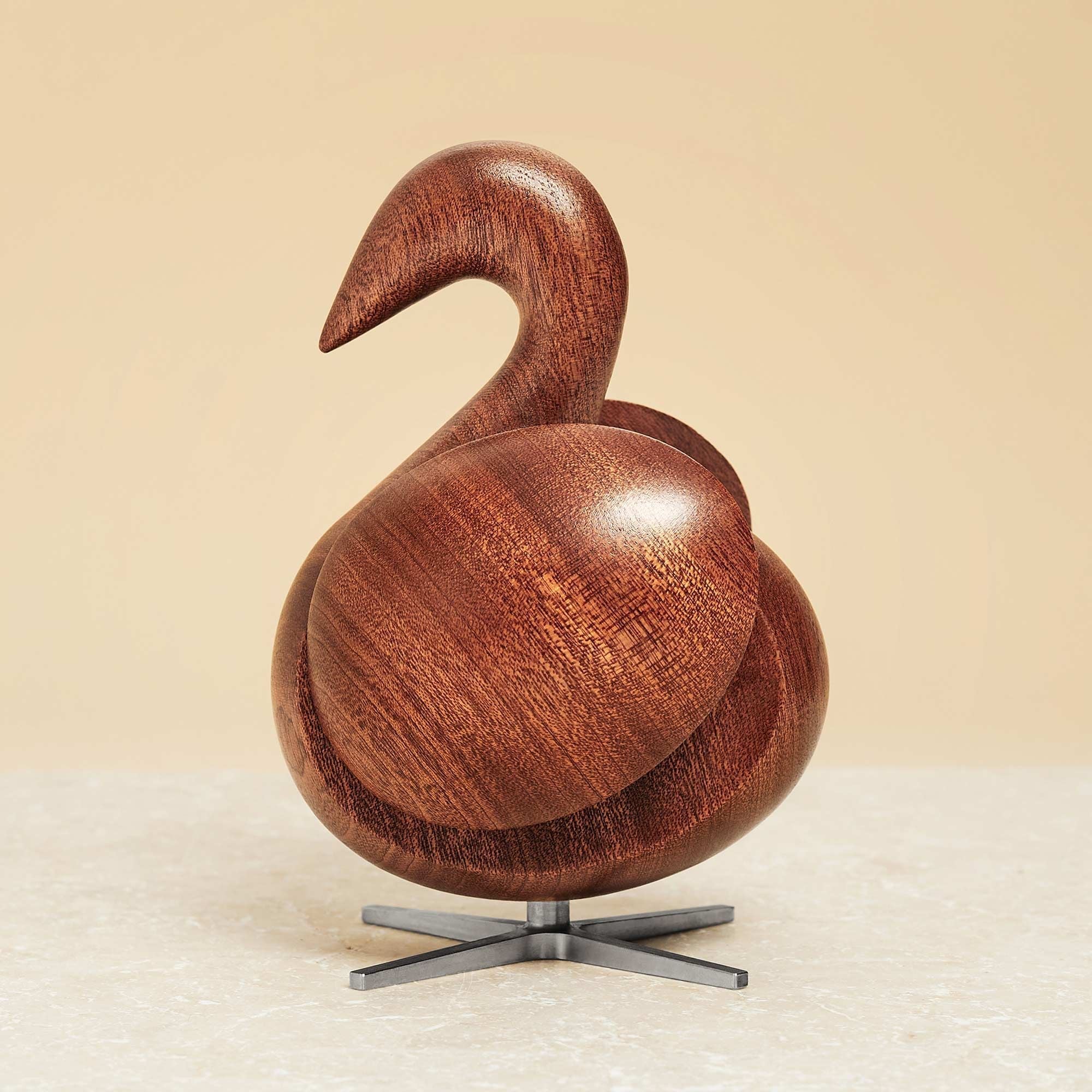 [product_category]-Brainchild Of The Swan Wooden Figure Mahogany, Steel Base-Brainchild-5613713201213-2002-BRA-5