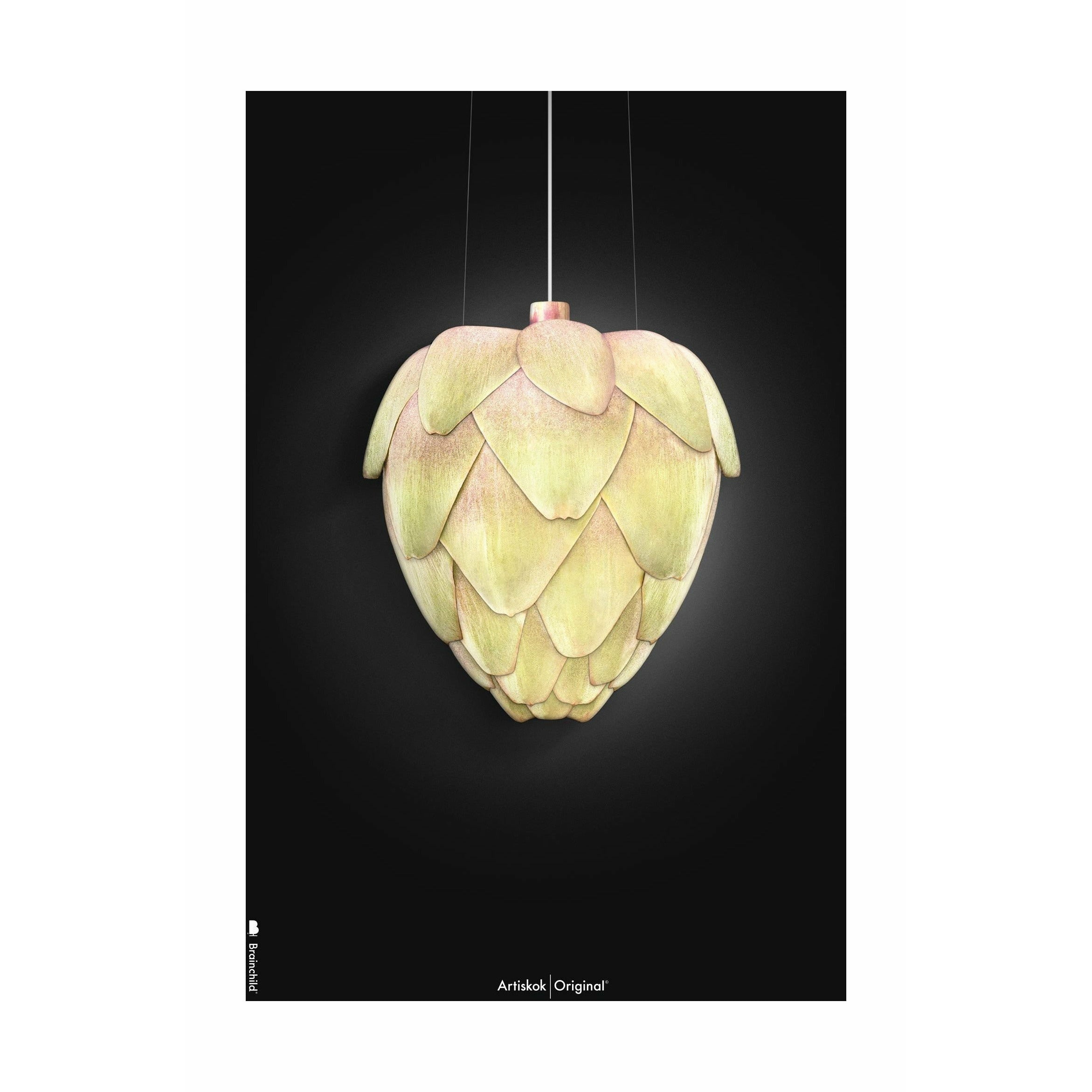 [product_category]-Brainchild Ph Artichoke Poster Without Frame 30x40 Cm, Black Background-Brainchild-211002-BRA-1